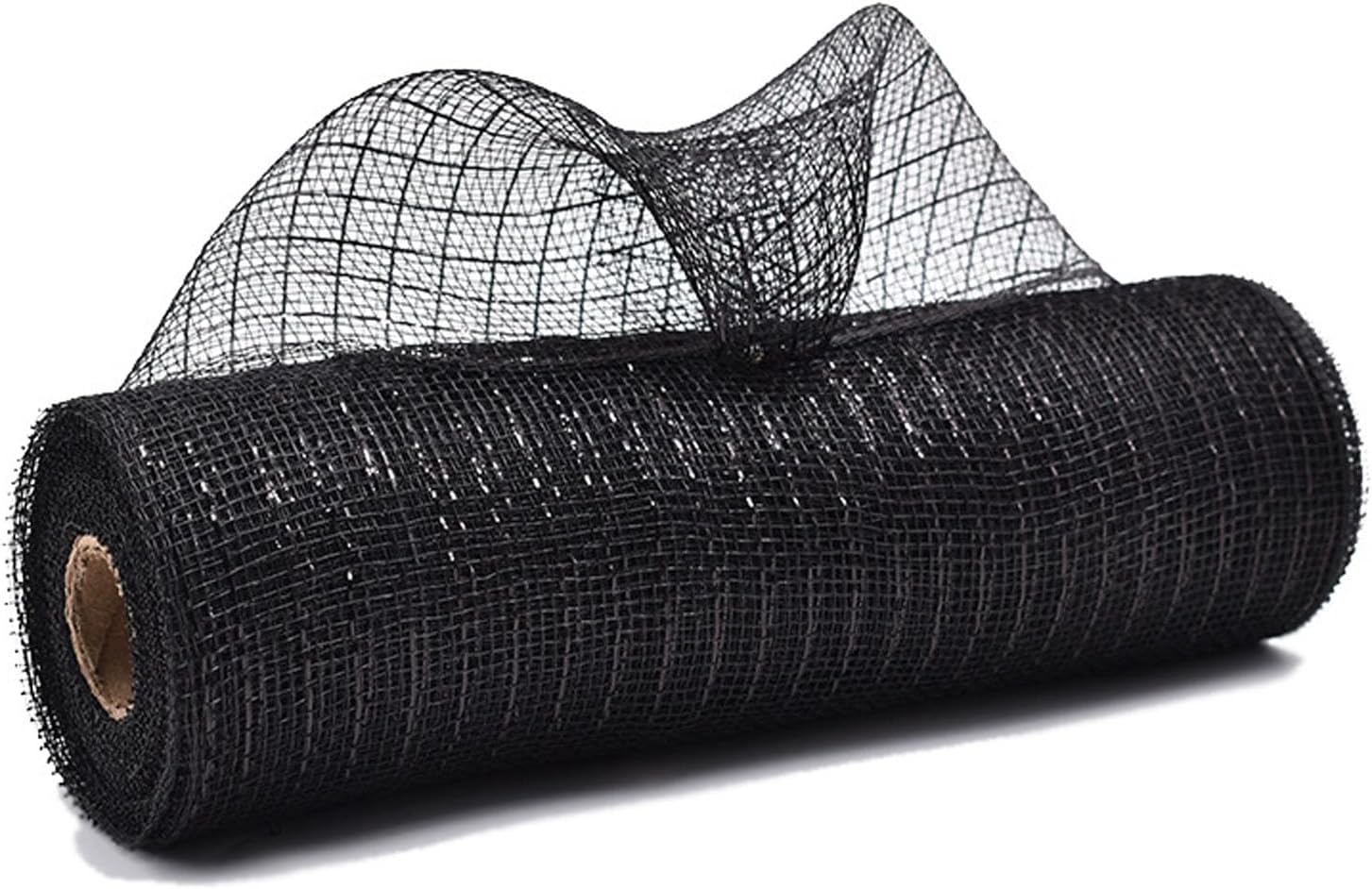 Black Deco Mesh Ribbon 10 Inch for Wreath Making Supplies