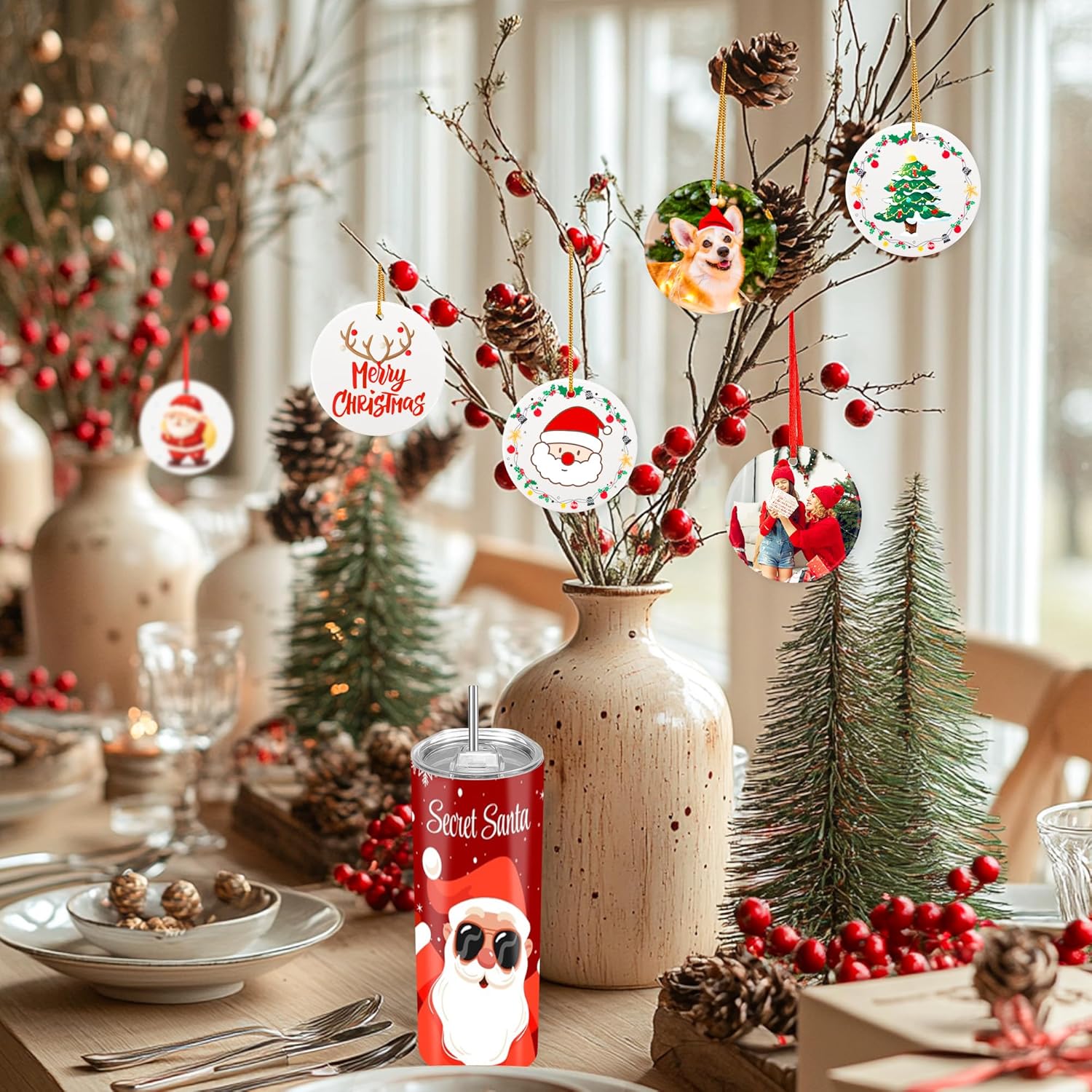 Joyclub 12PCS 3 Sublimation Ornament Blanks