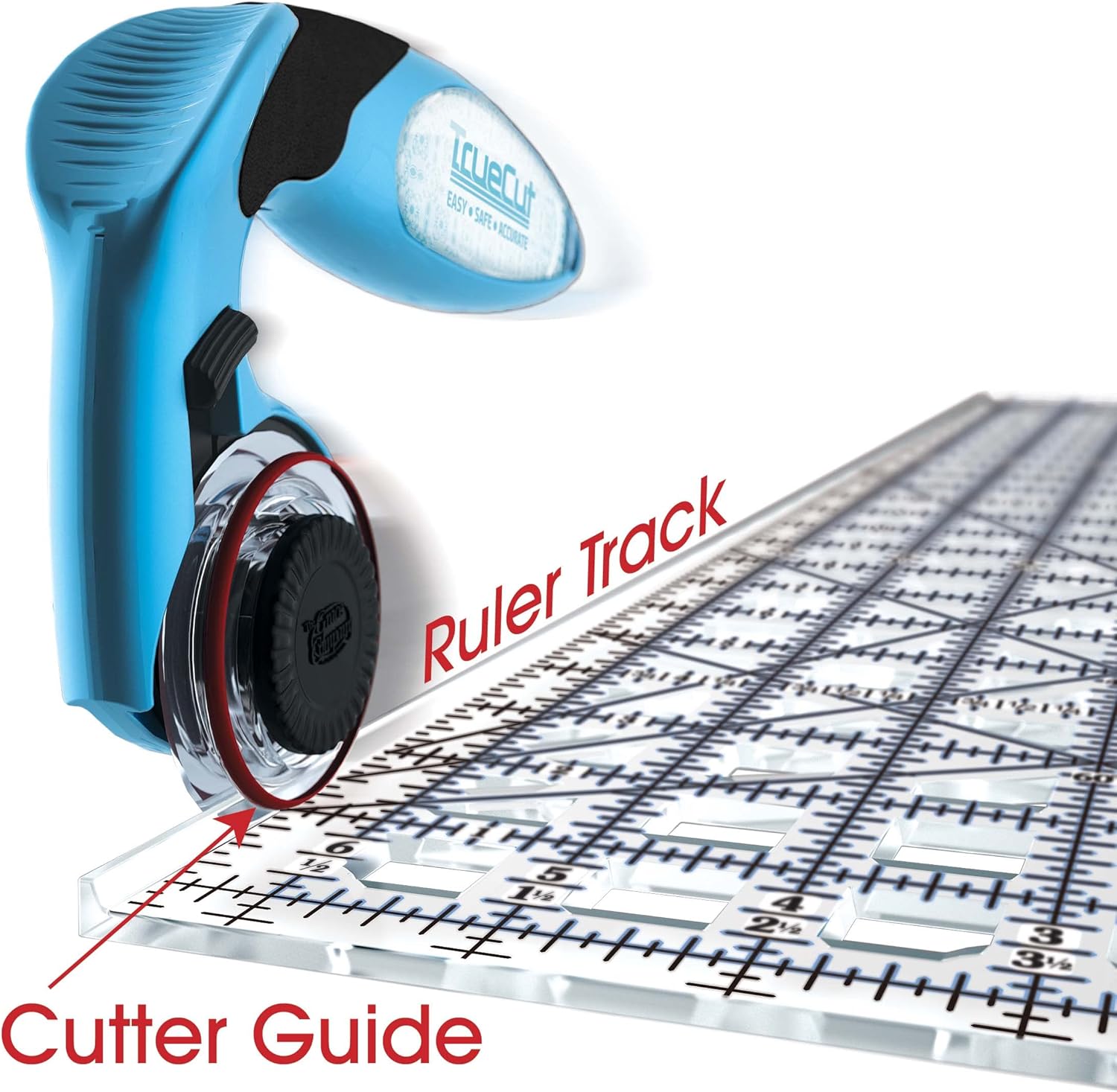 TrueCut Ruler Track and Cutter Guide System