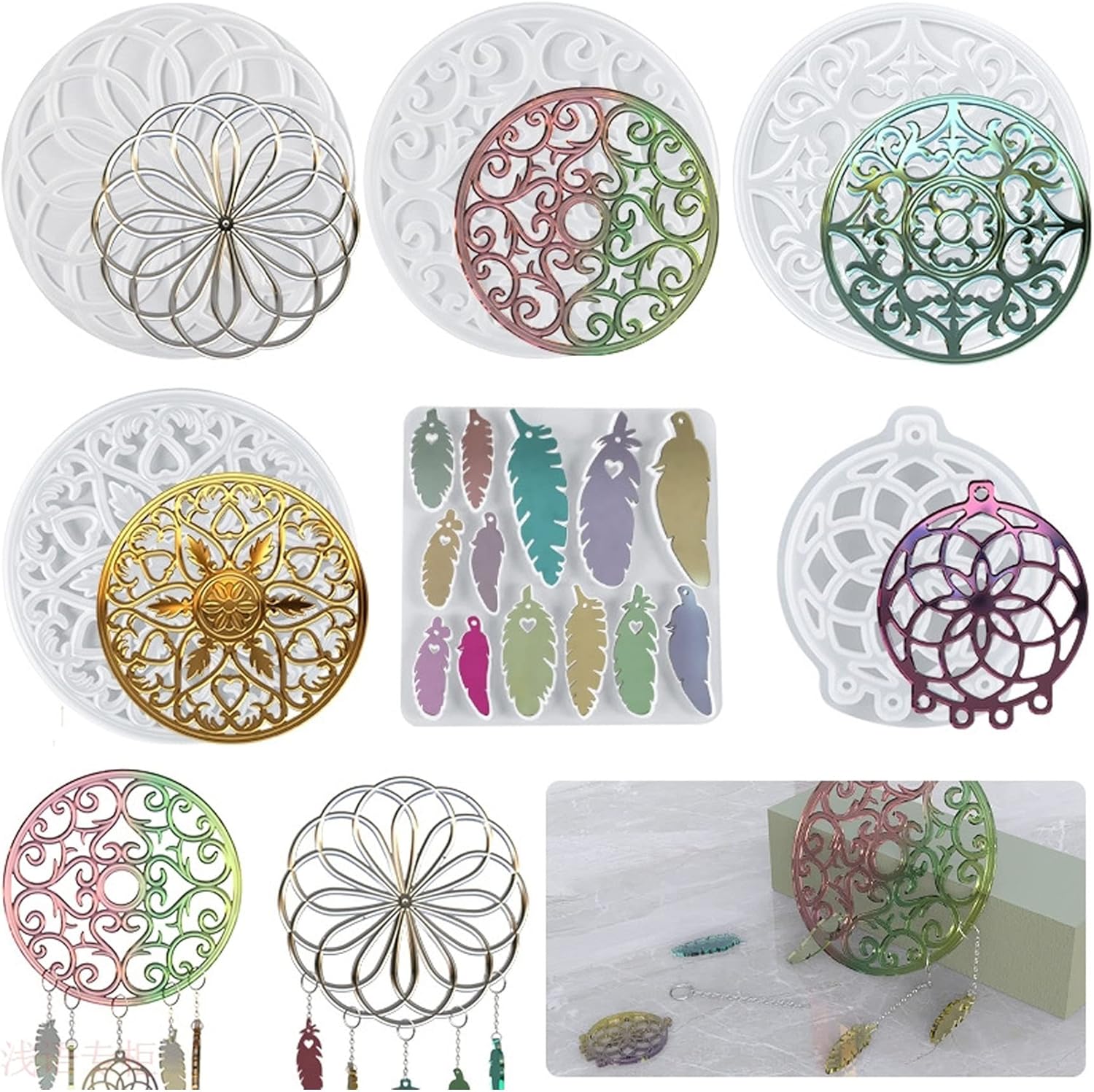 Woohome Dreamcatcher Resin Silicone Molds 3pcs