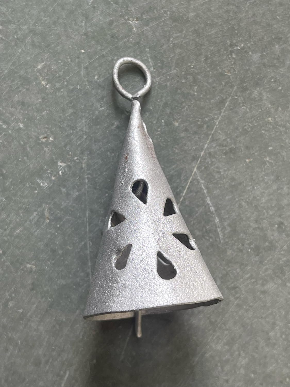 10 Pcs Silver Metal Tin Bells for Christmas Decorations