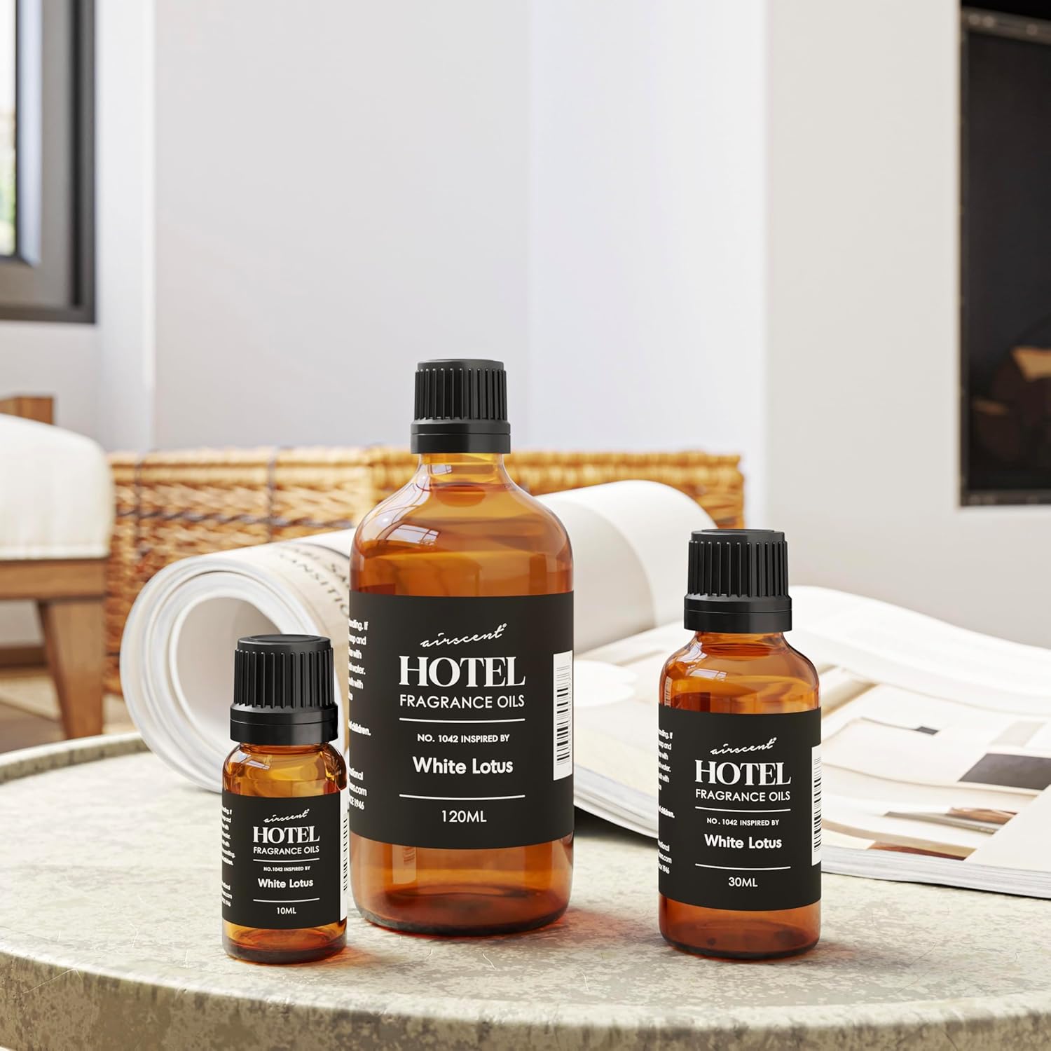 Air-Scent Hotel Diffuser Oil - White Lotus Inspired Fragrance