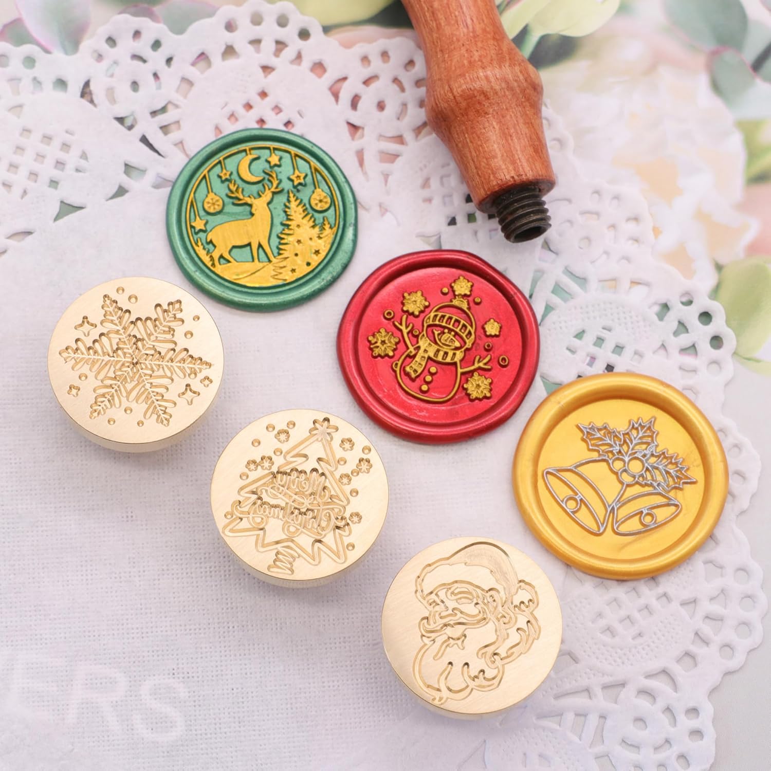 SWANGSA Christmas Wax Seal Stamp Gift Box Set
