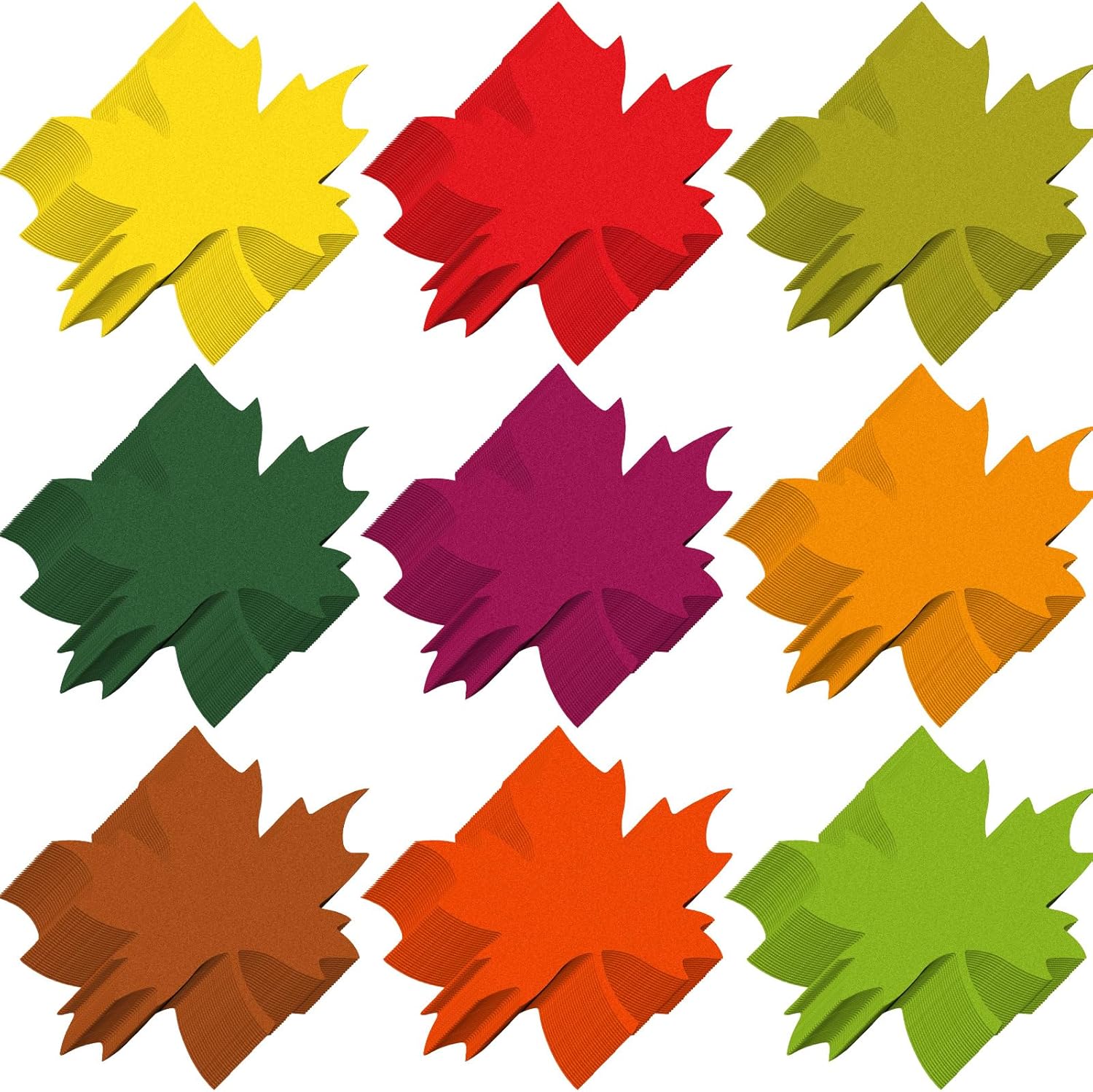 Kisston 360 Pcs Fall Leaf Cutouts for Bulletin Board
