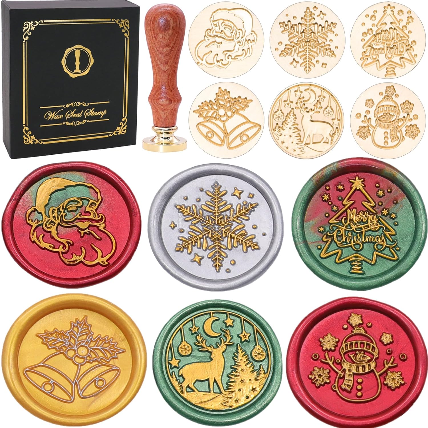 SWANGSA Christmas Wax Seal Stamp Gift Box Set