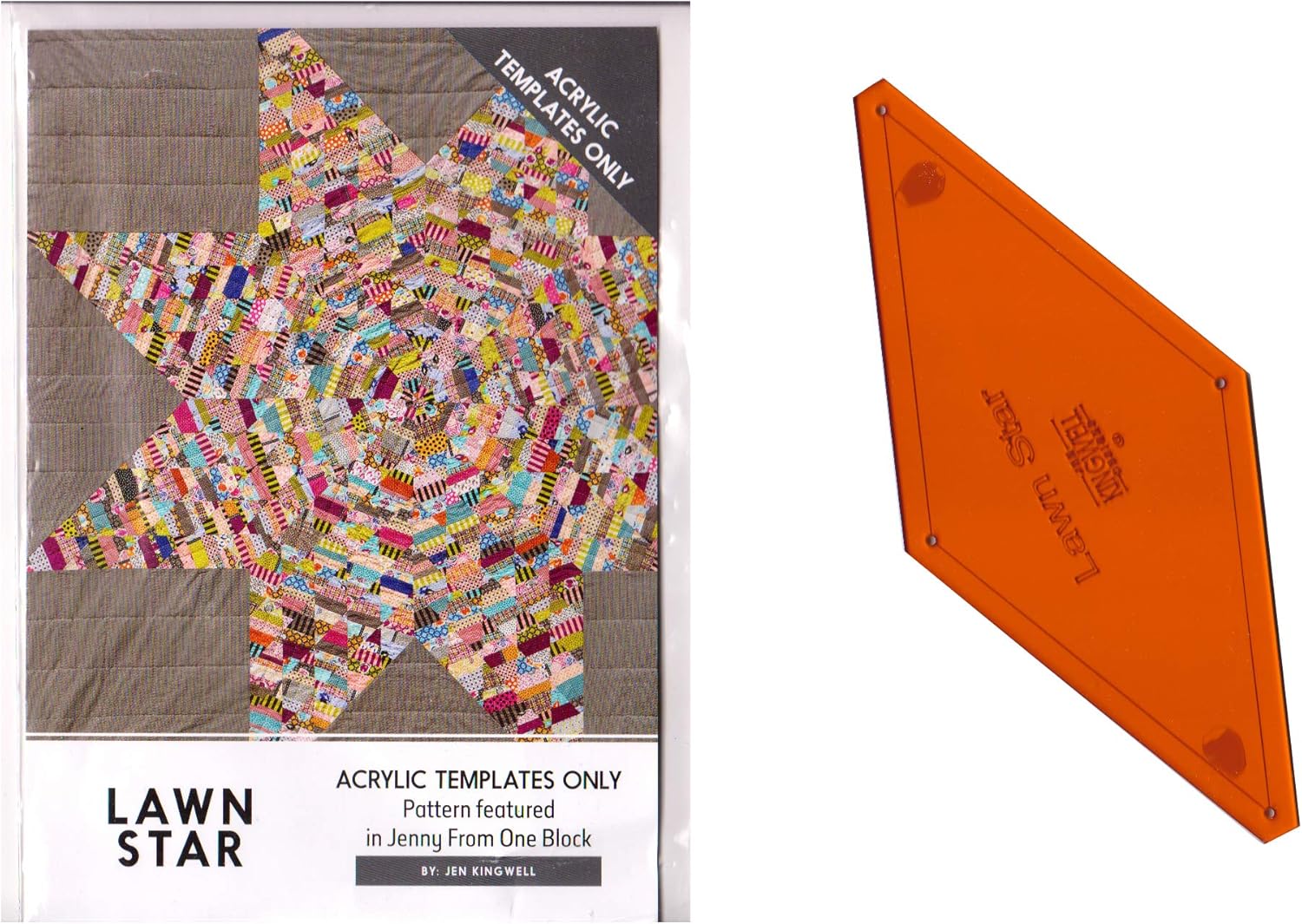 Jen Kingwell Lawn Star Quilting Template Set