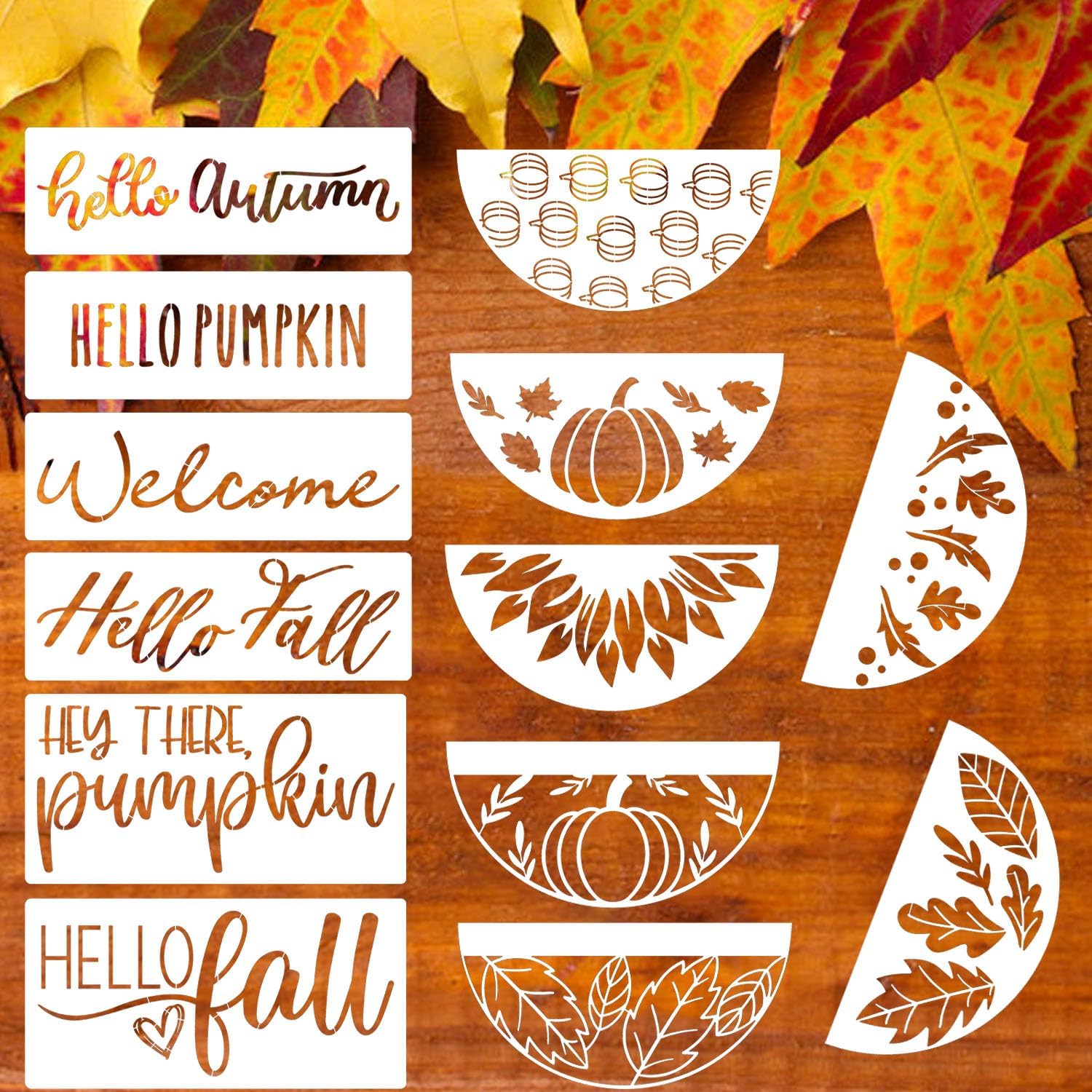 Fall Stencils for Painting on Wood Decor