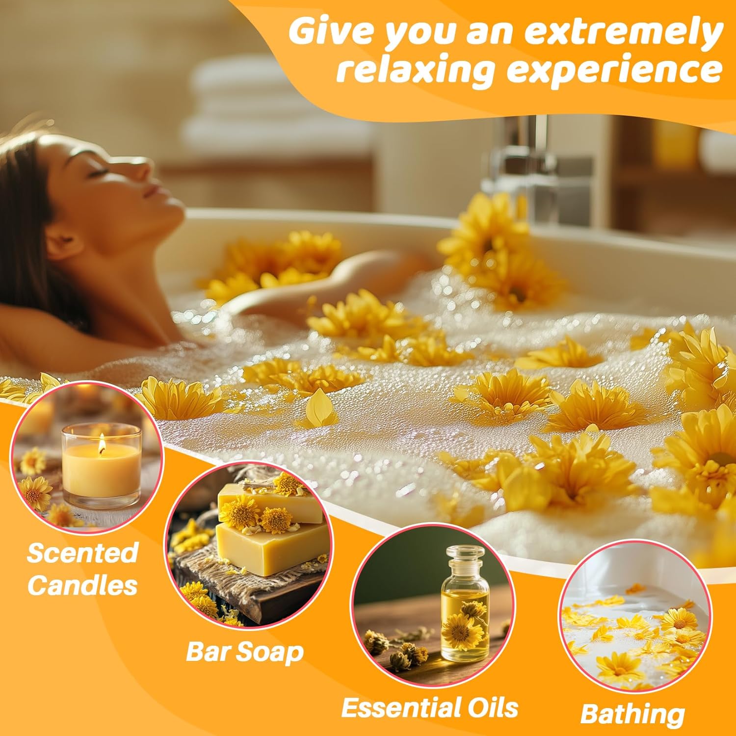 Sukh Dried Fetus Chrysanthemum Natural Dried Flowers for Candle Soap Bomb Making