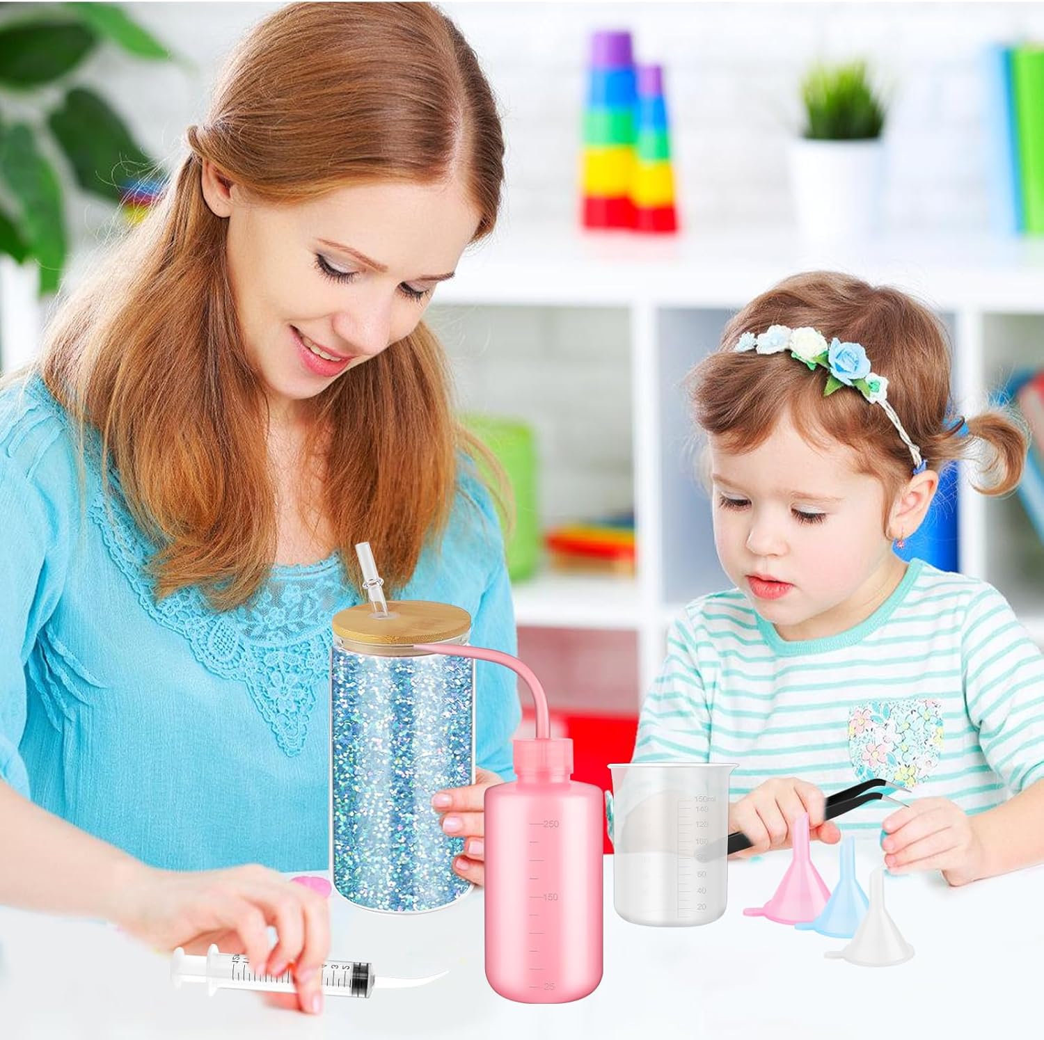 VEEVIIY 11 Piece Snow Globe Tumbler DIY Kit