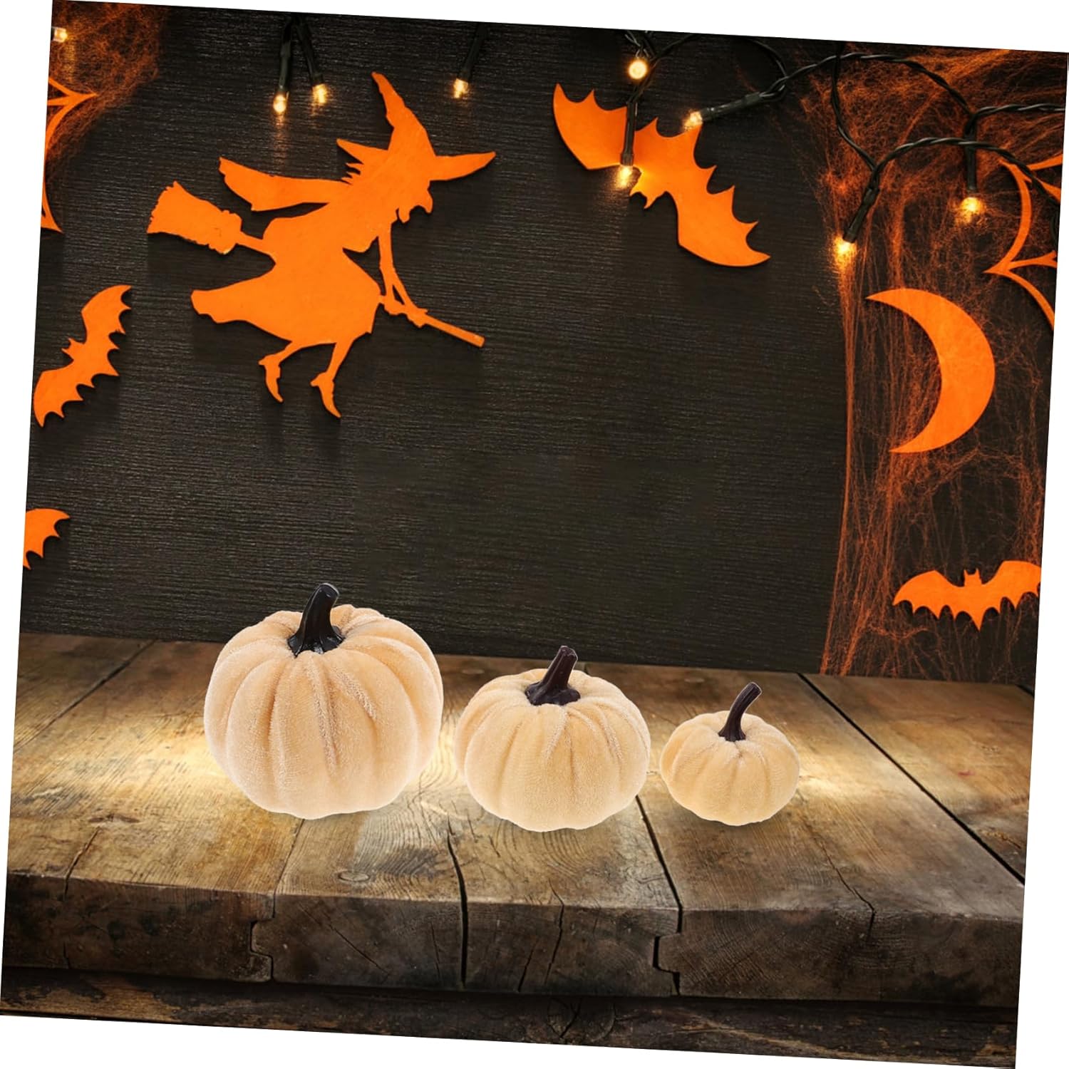 Zerodeko 6Pcs Artificial Pumpkin Decorations for Halloween and Fall