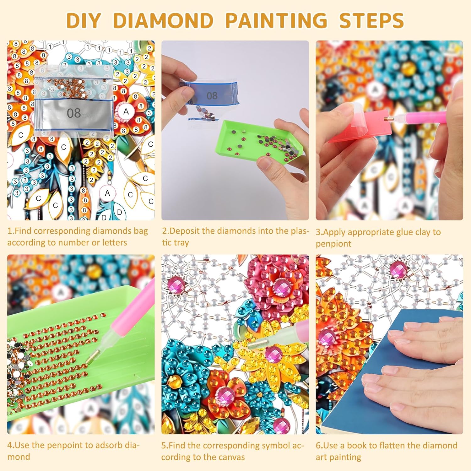 SENQAO Dream Catcher Diamond Art Painting Kit for Adults Beginners
