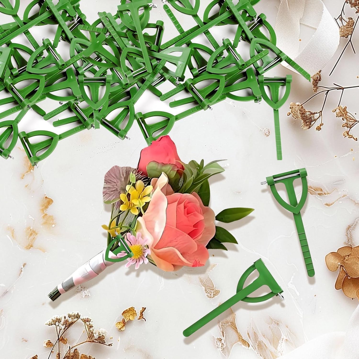 30Pcs Green Triangle Safety Pins for Men Brooch Clips