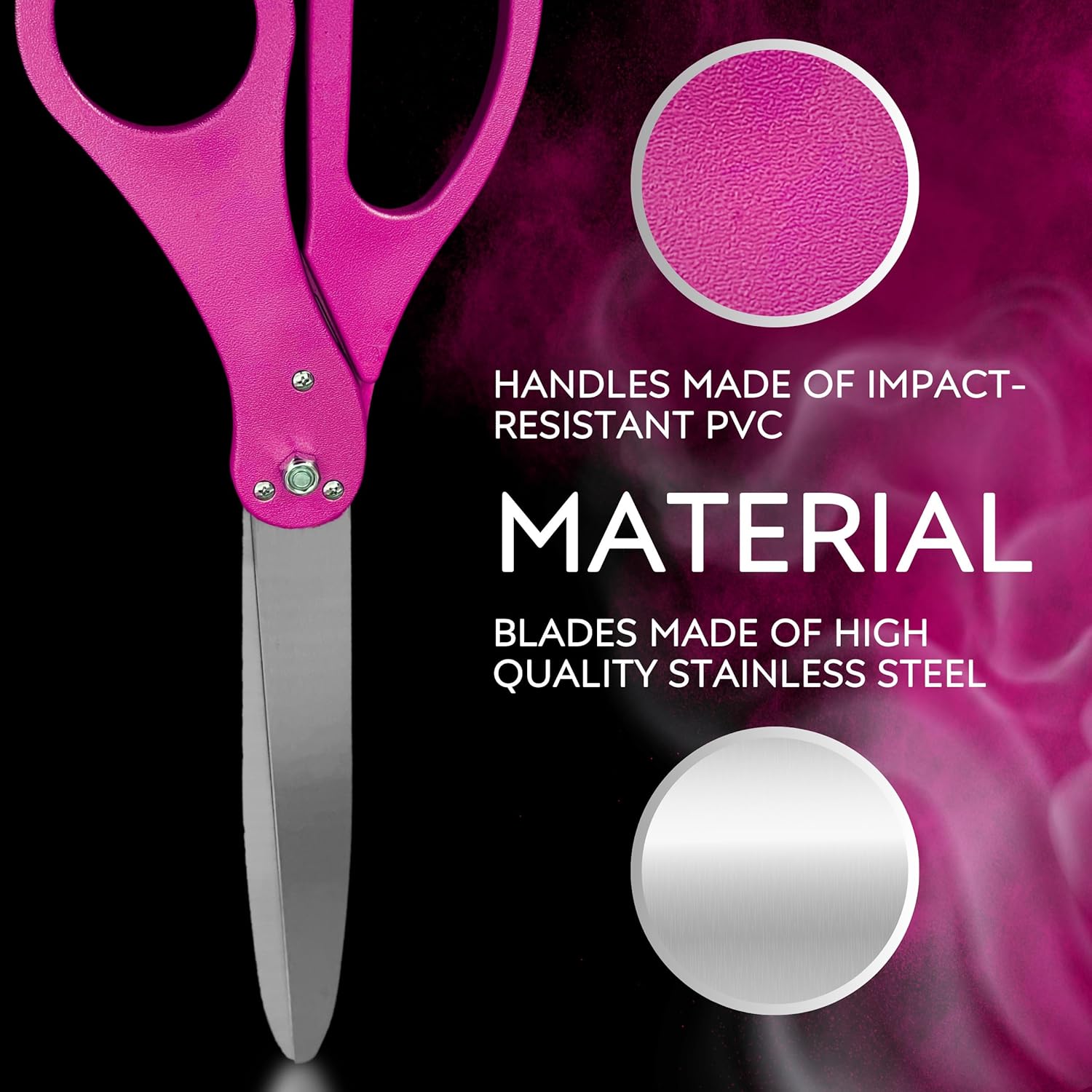 25 Inch Pink Ribbon Cutting Scissors for Grand Opening Ceremony