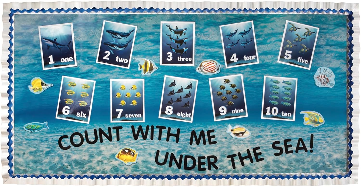 Fadeless Bulletin Board Paper 48 x 12 Under the Sea 1 Roll