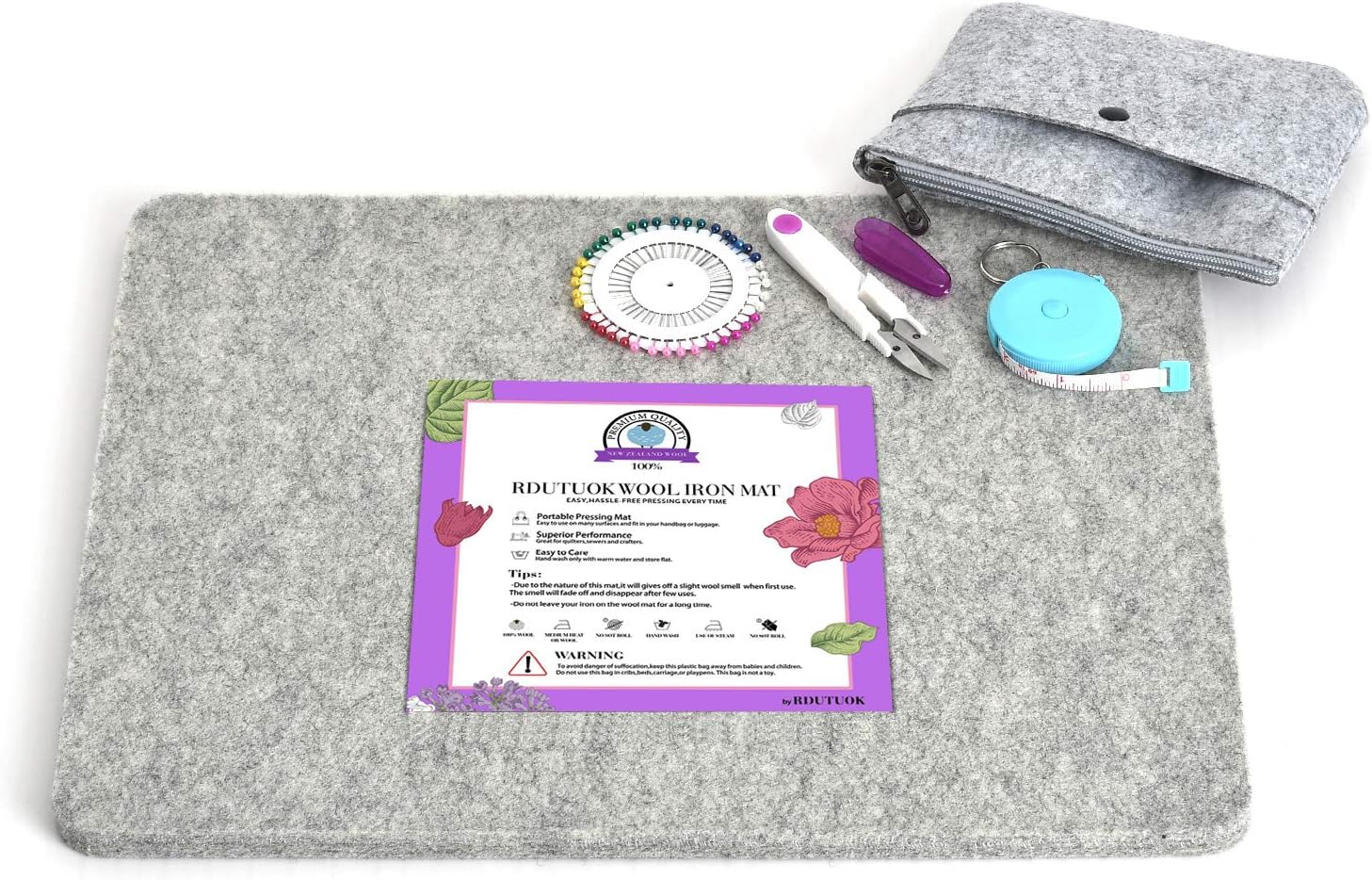 Rdutuok 17x135 Wool Pressing Mat for Quilting and Sewing