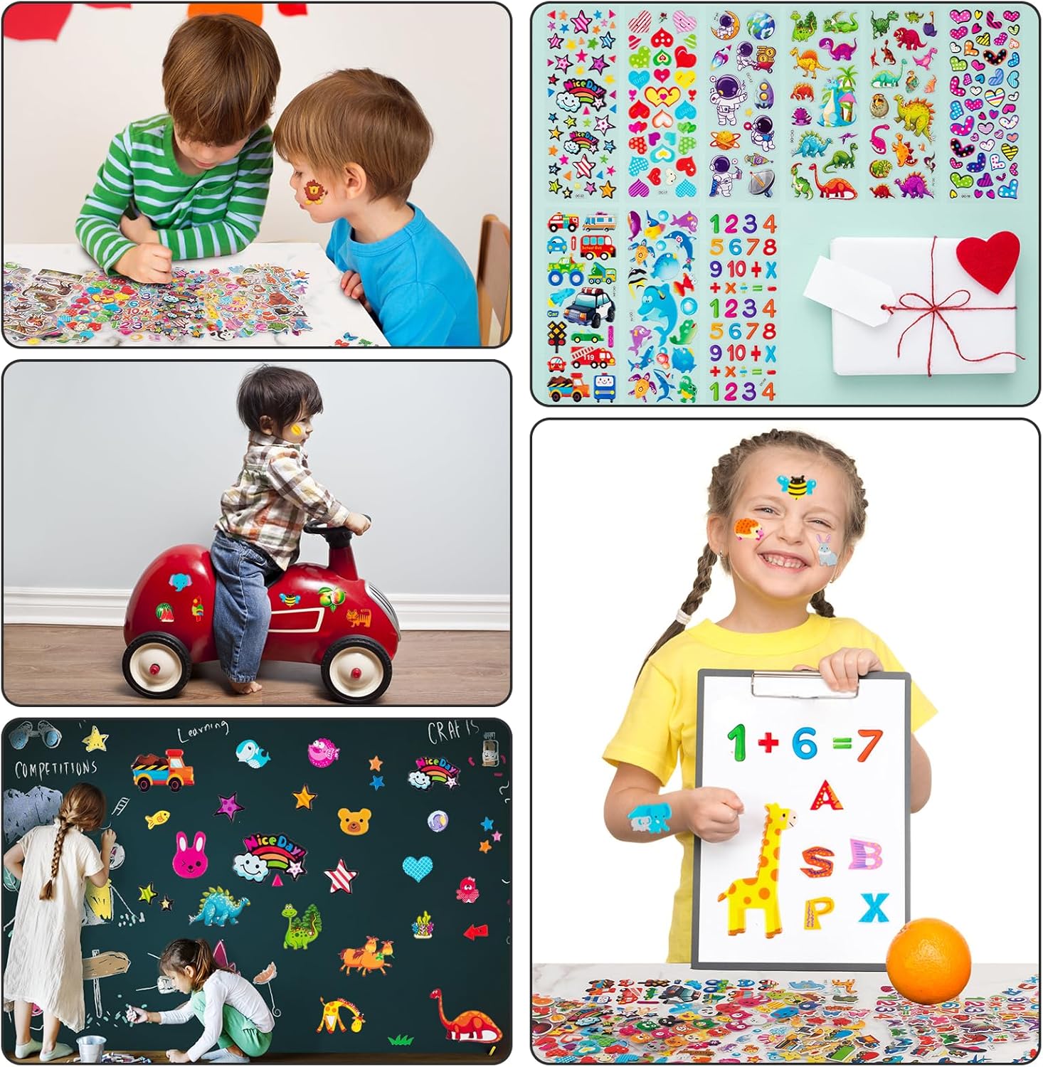 Habett 3D Stickers for Kids and Toddlers