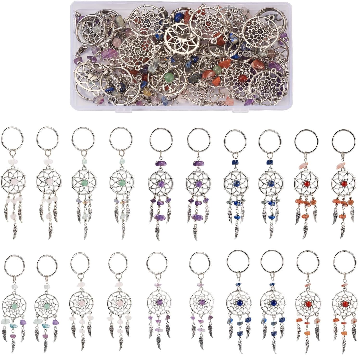 20Pcs Dream Catcher Charms Wall Decor