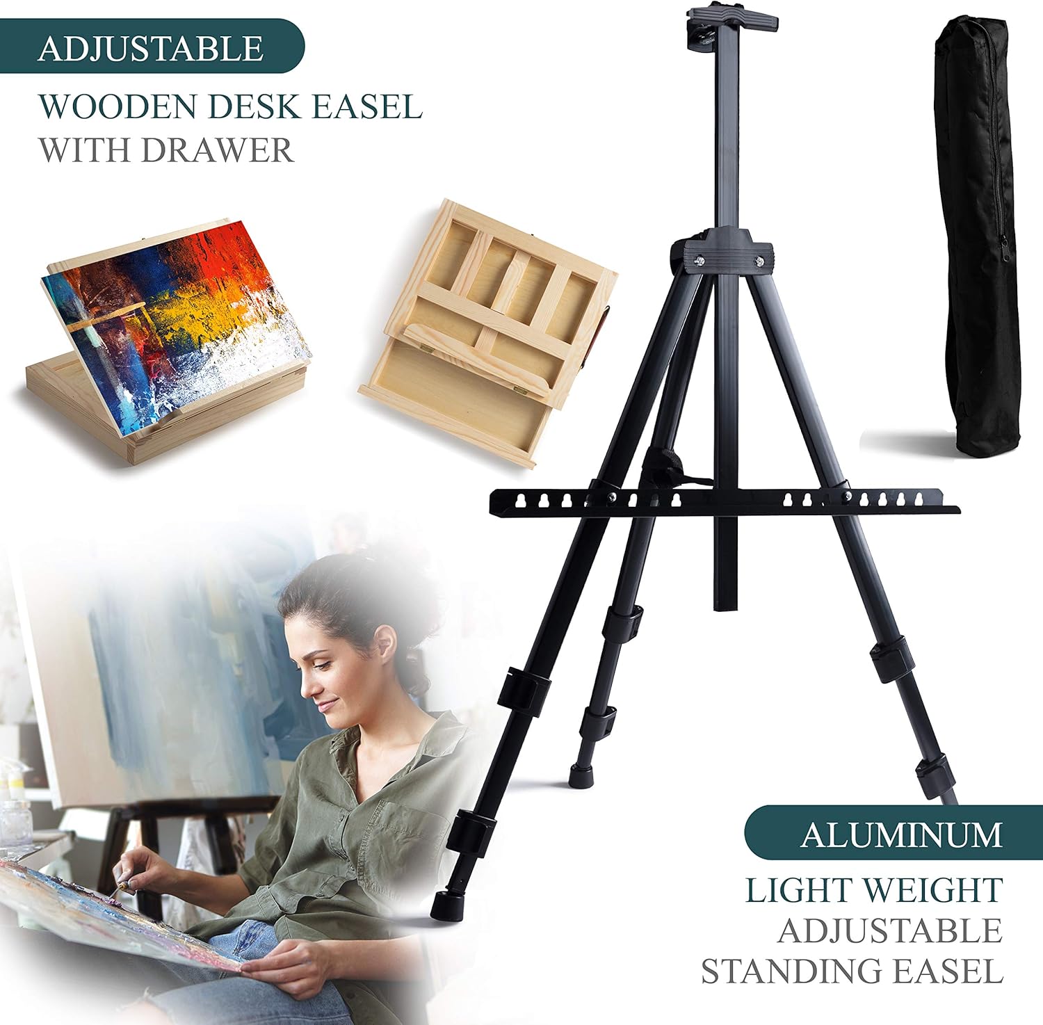 Modera Large Deluxe Artist Painting Set 139 Piece