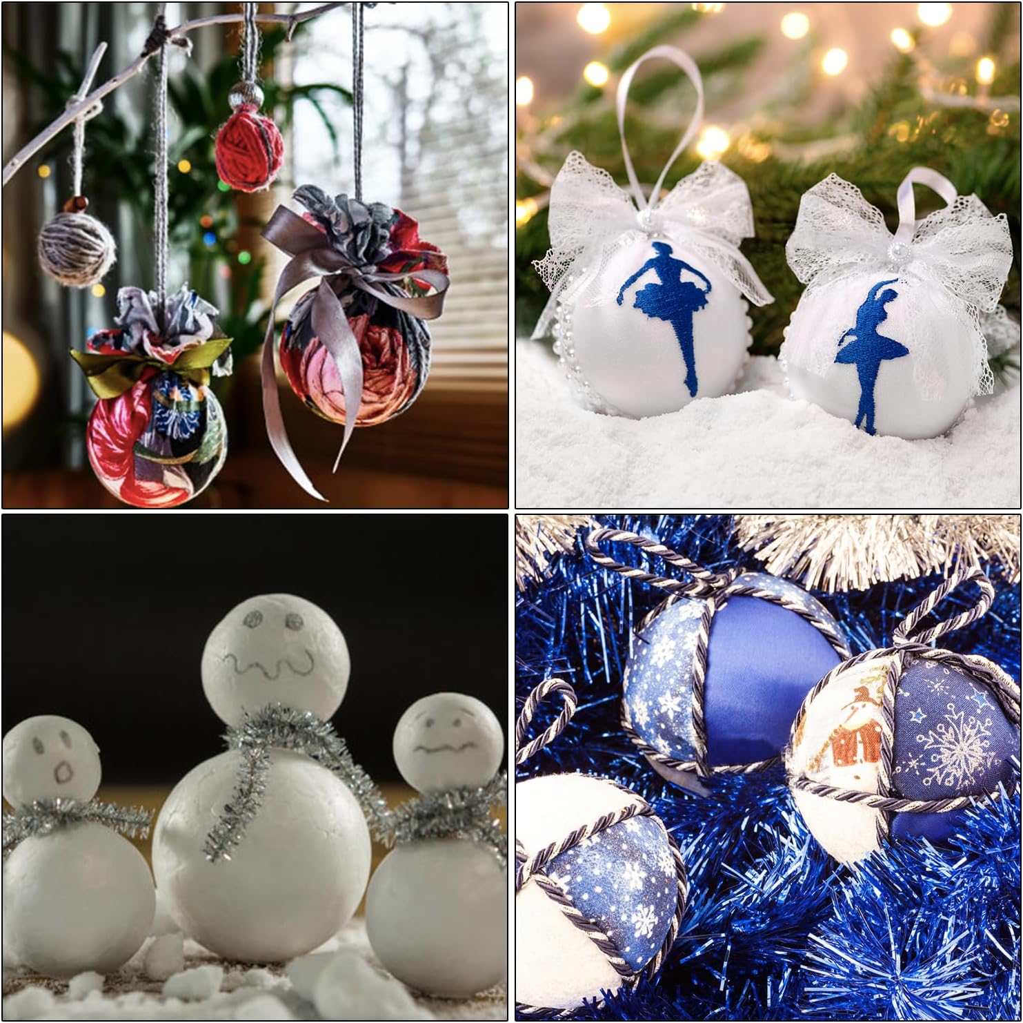 12 Pack 4-Inch Foam Balls for Crafts and DIY Projects