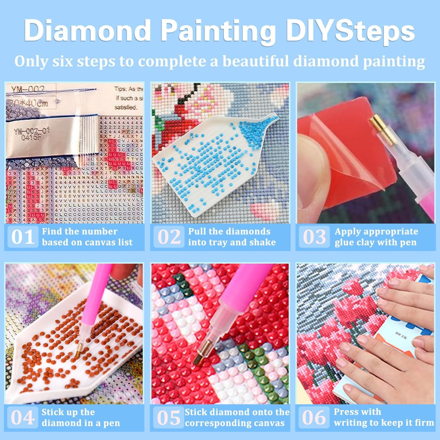 Reivworl Diamond Art Kit for Adults 12x16 Inch