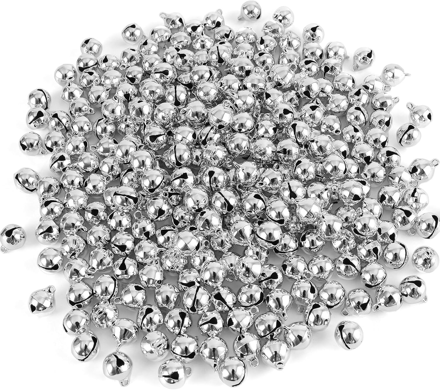 12 Inch Silver Jingle Bells 120 Pcs Craft Decor Items