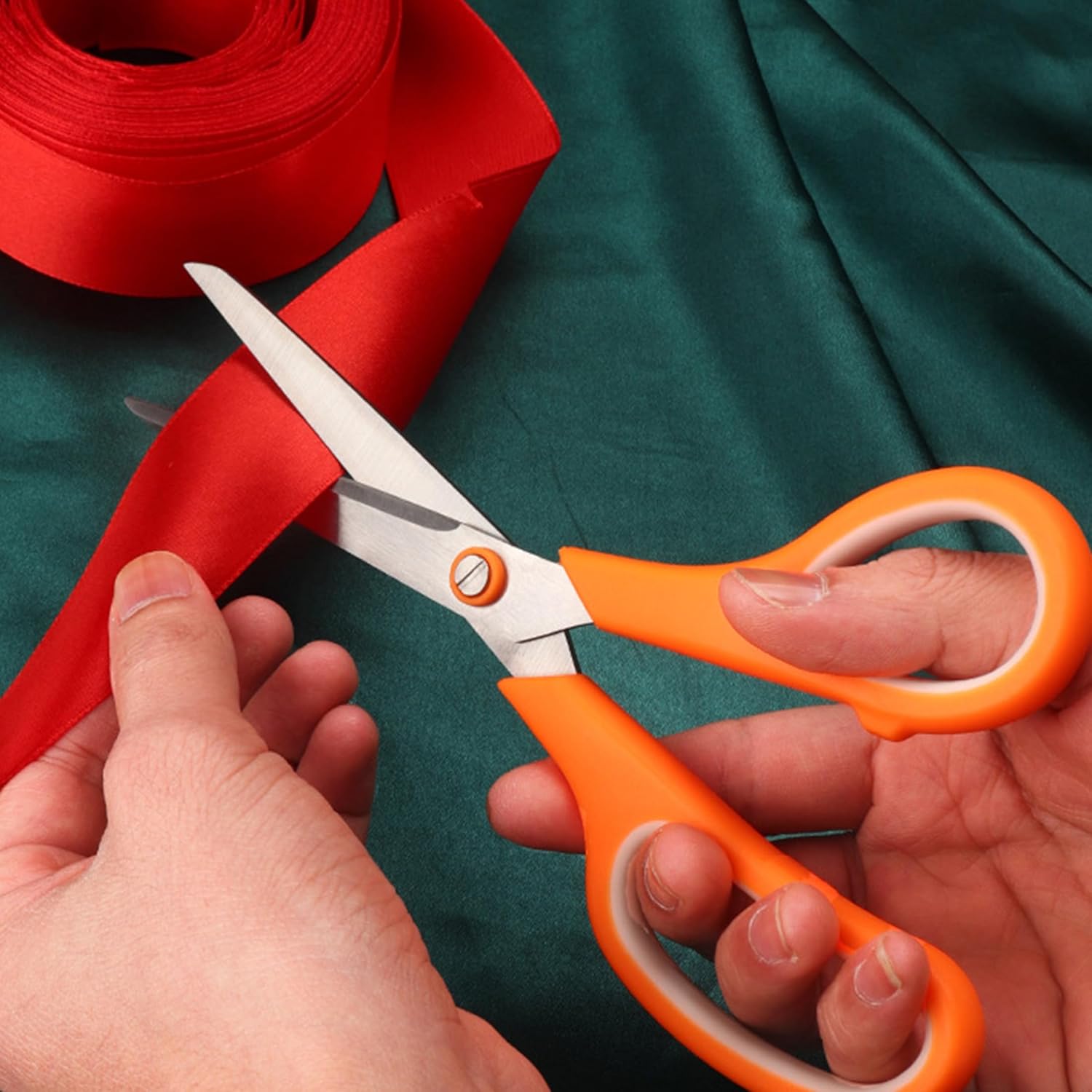 Almarto Black 6 Scissors Pack - 8 Inch All Purpose Scissors Set