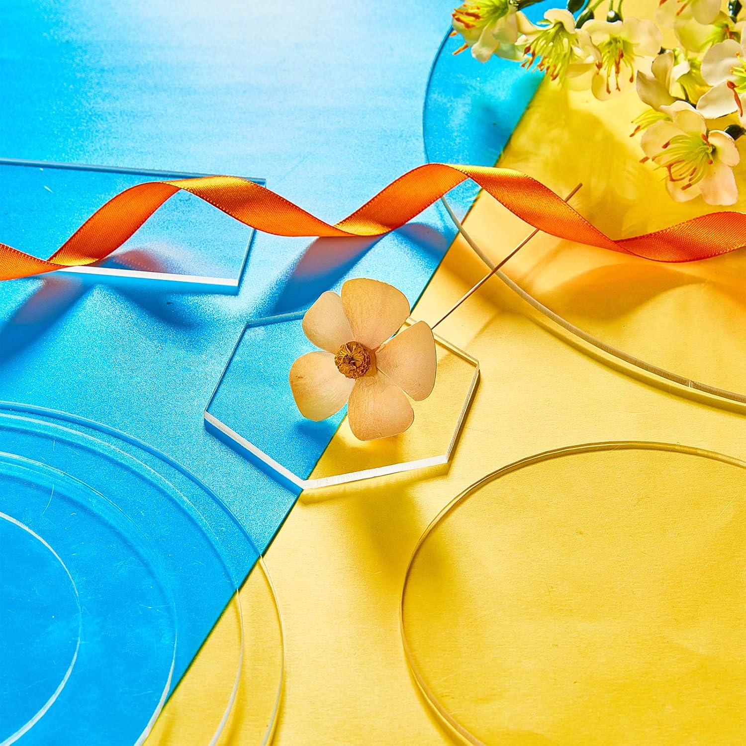 BENECREAT 5PCS 6 Inch Clear Acrylic Sheets for DIY Projects