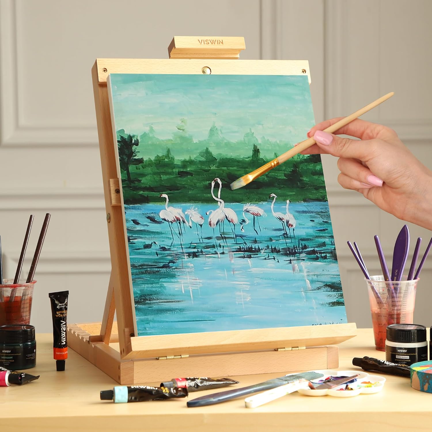 VISWIN Heavy Duty Table Top Easel for Painters