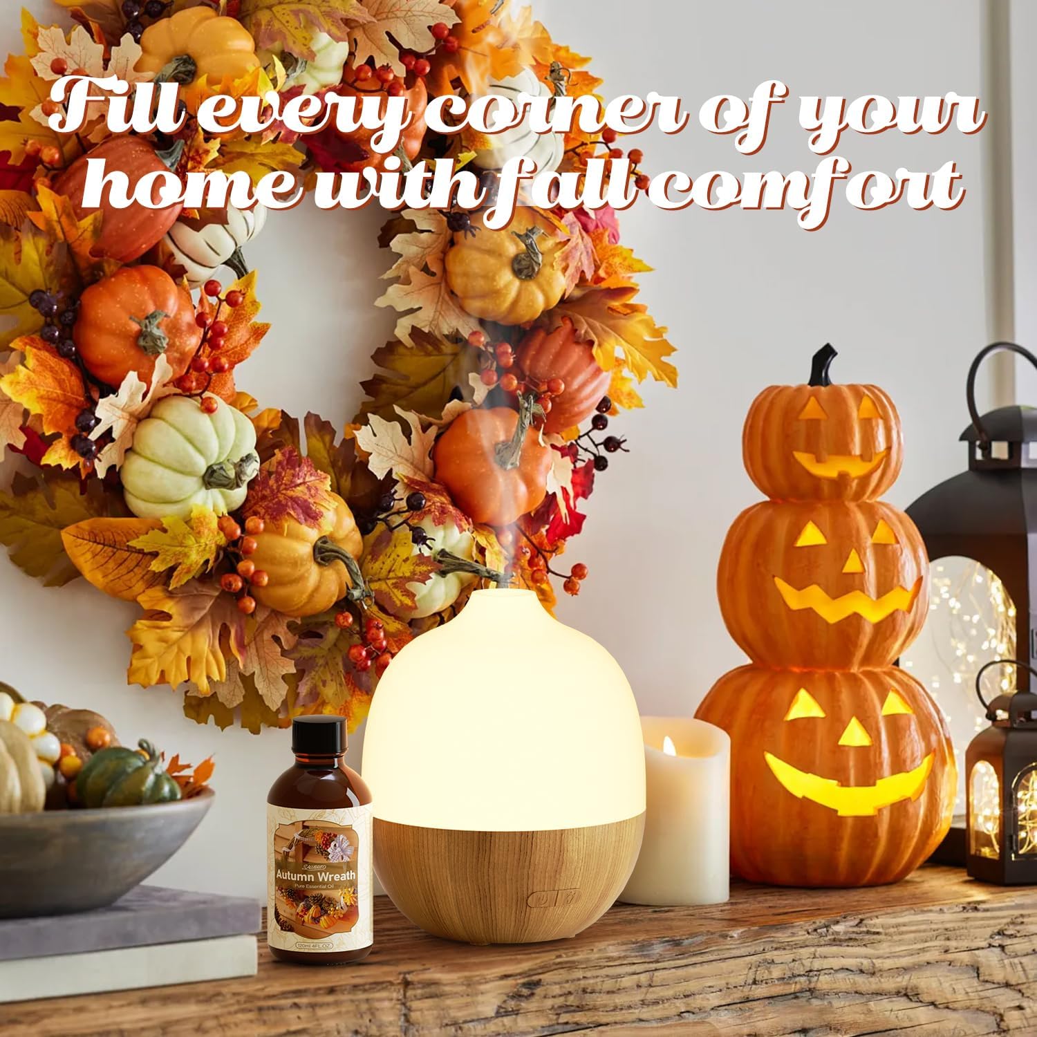 SALUBRITO Fall Essential Oil 4 Fl Oz for Diffuser and Candle