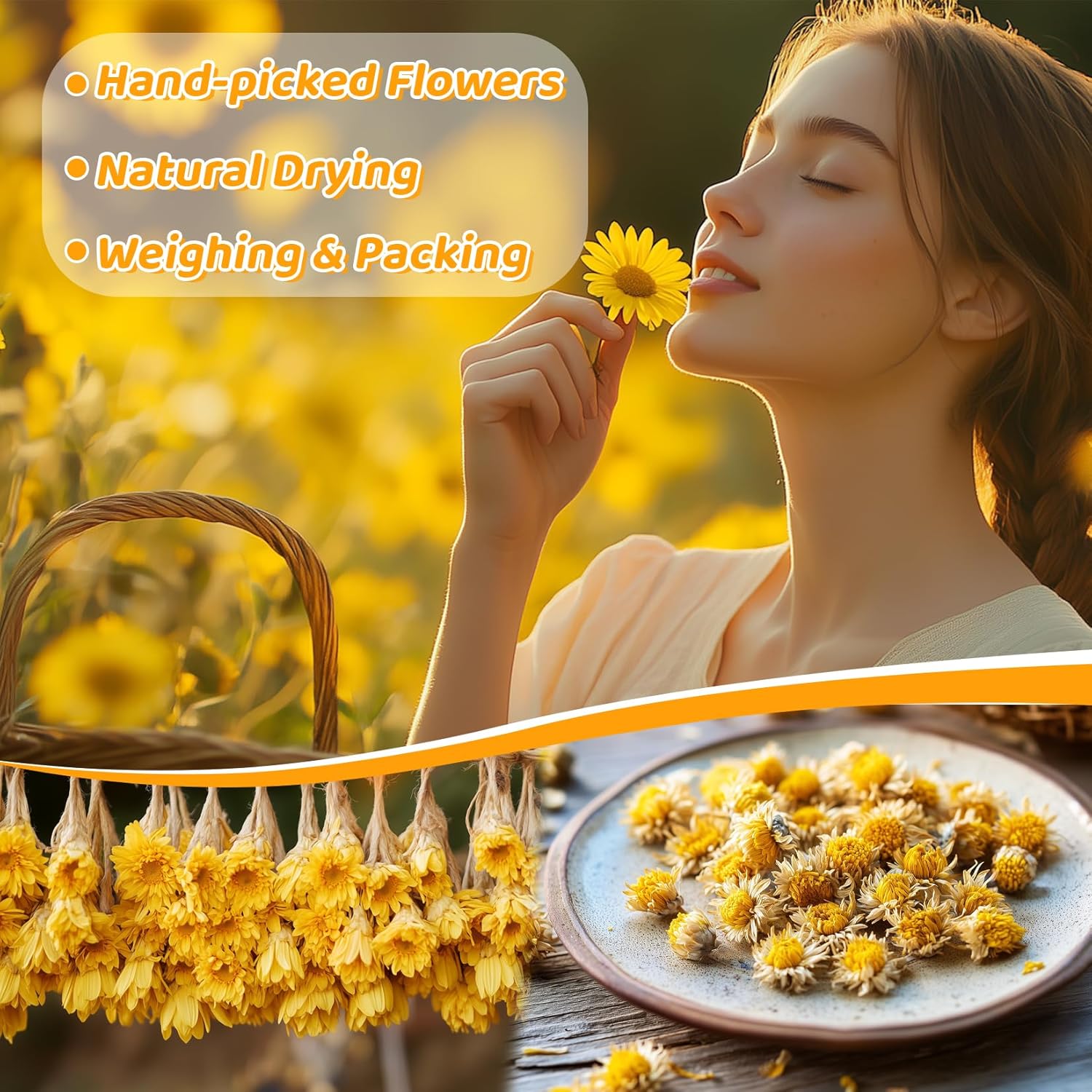 Sukh Dried Fetus Chrysanthemum Natural Dried Flowers for Candle Soap Bomb Making