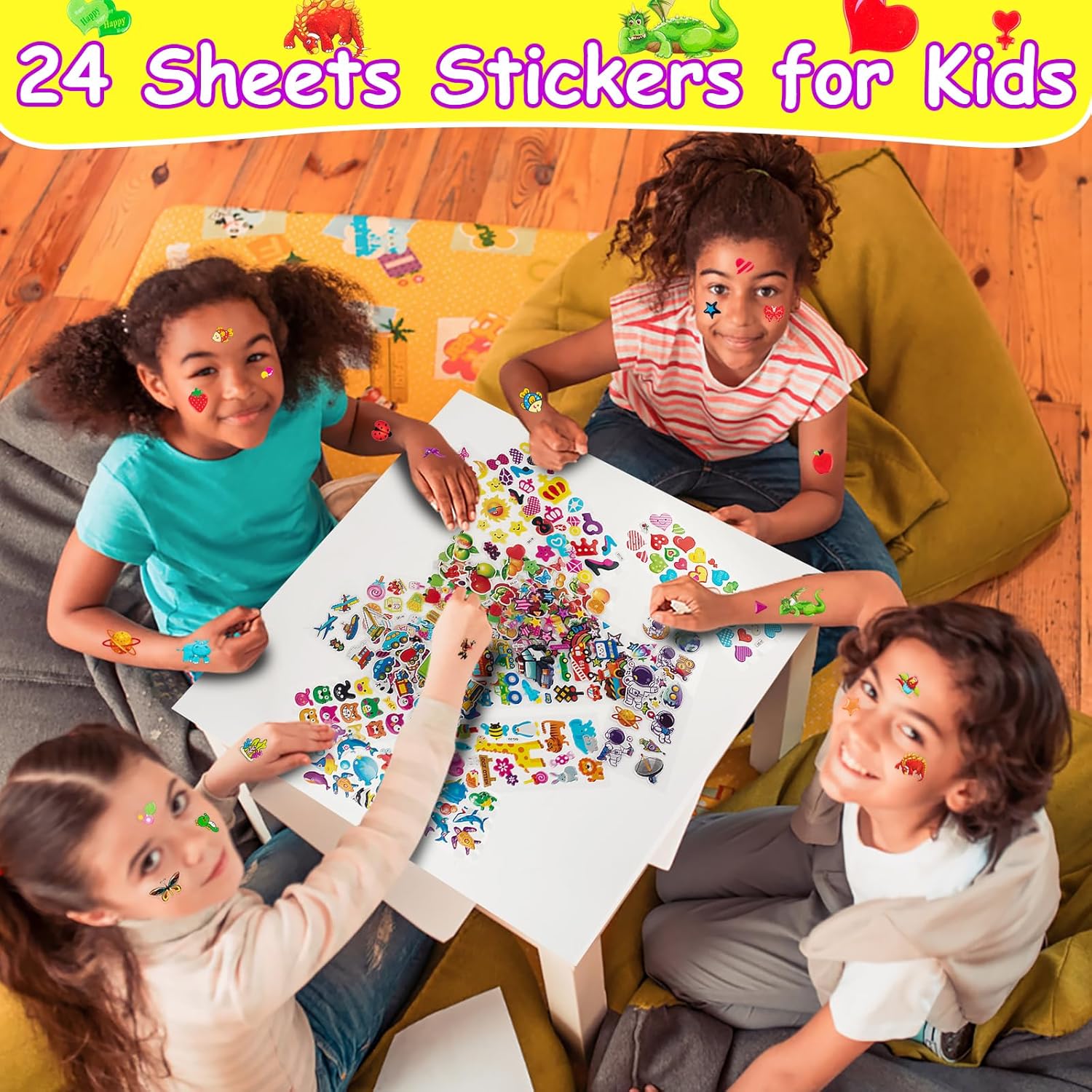 Habett 3D Stickers for Kids and Toddlers