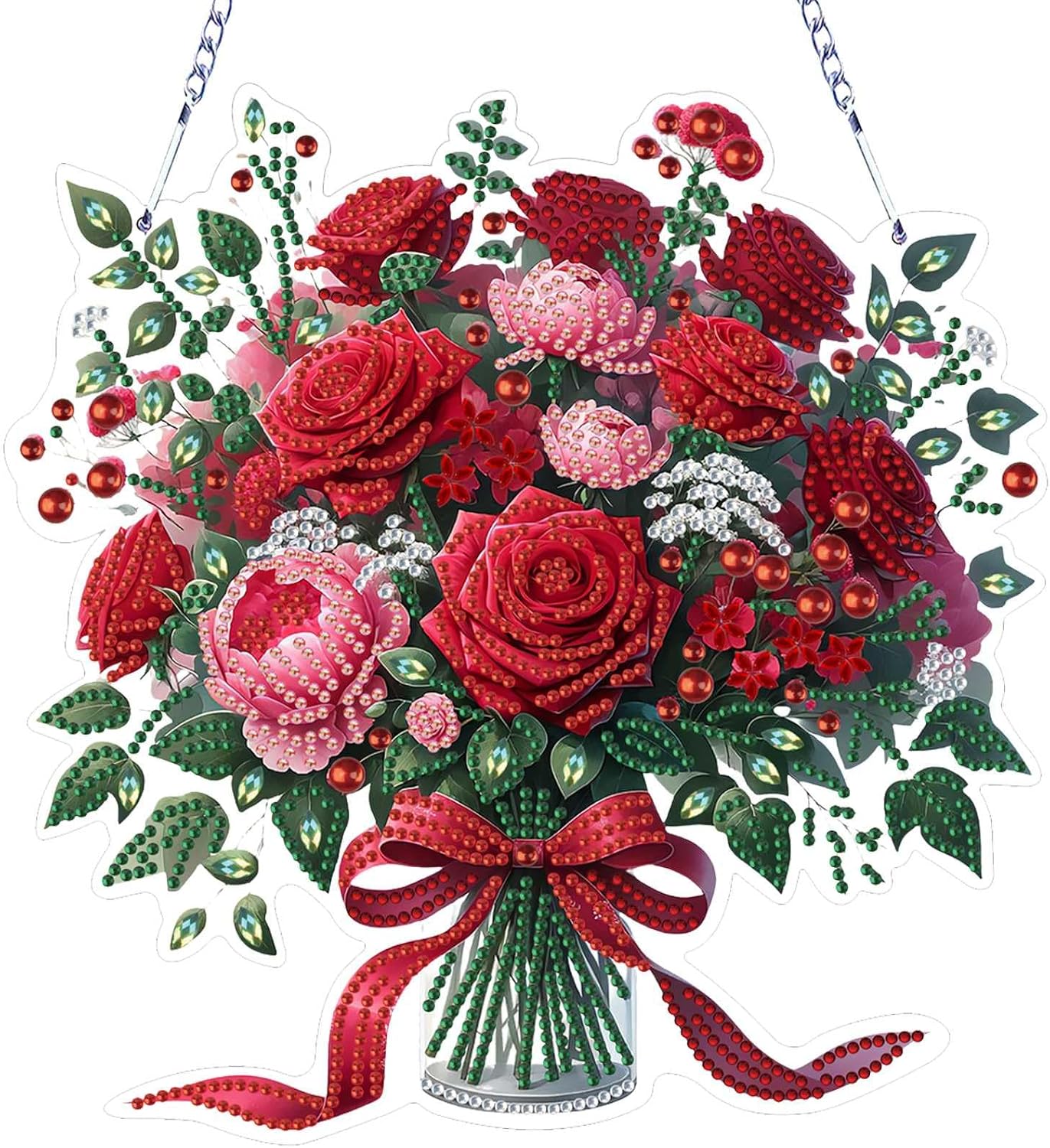 VODAPYC Rose Diamond Art Hanging Kit for Adults