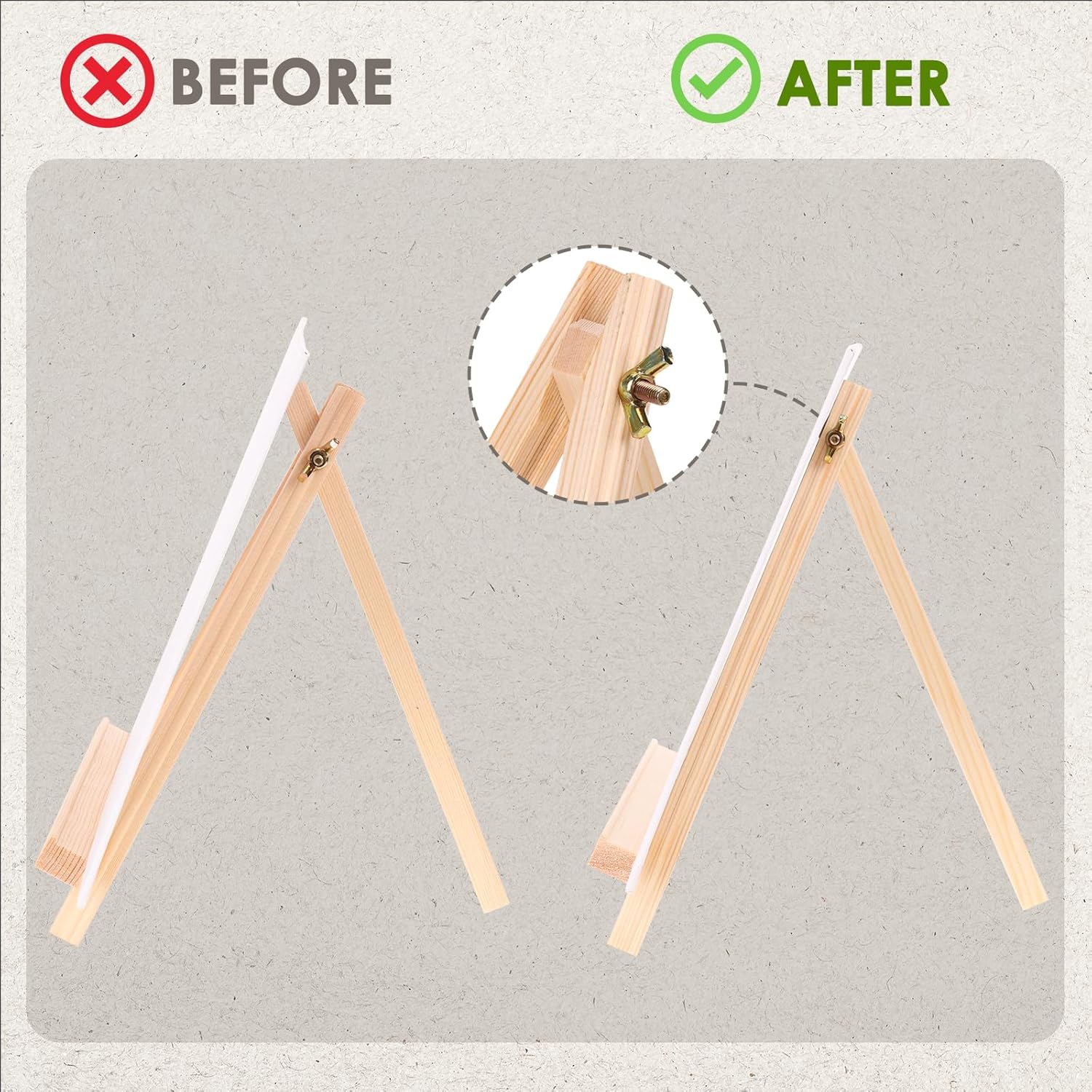 Jekkis 9 Inch Tabletop Easel Set of 12