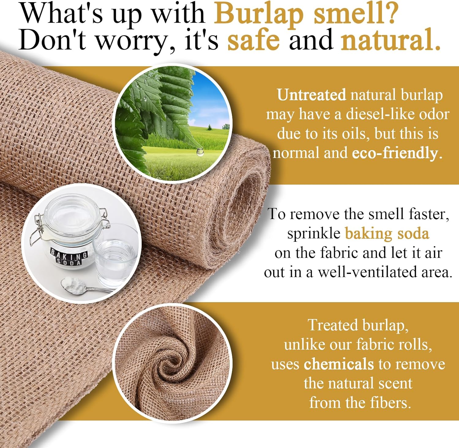 Butarfe Natural Burlap Fabric 10 Yard 40 Inches Wide