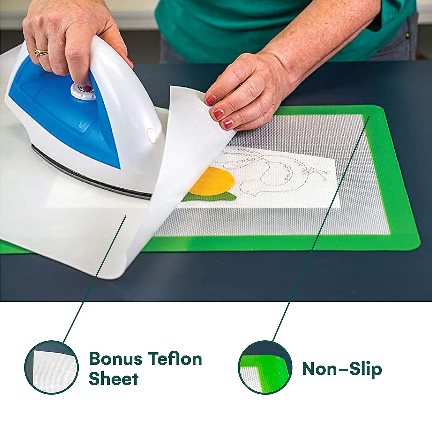 Precision Fusing Mat 12x18 with Nonstick and See-Through Design