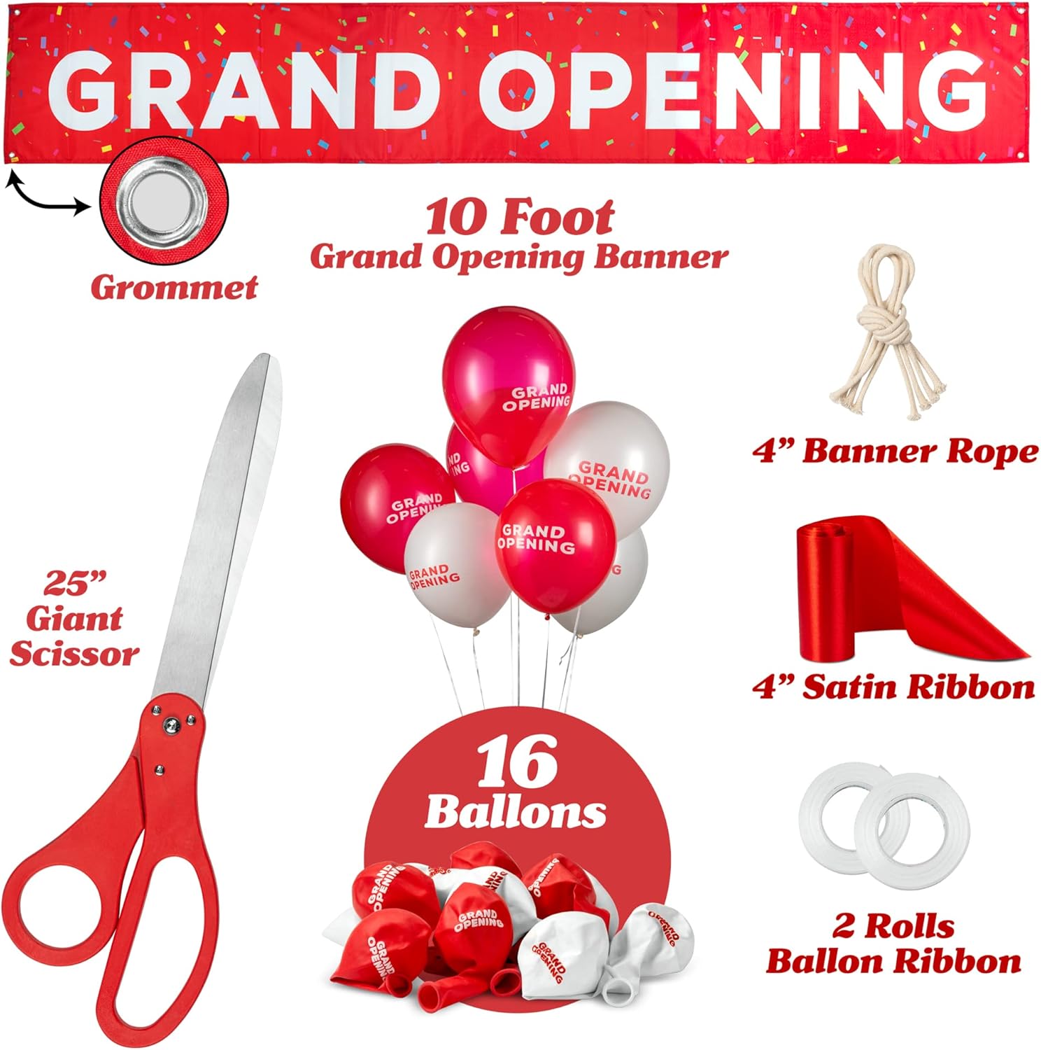 Deluxe Grand Opening Ribbon Cutting Ceremony Kit 1