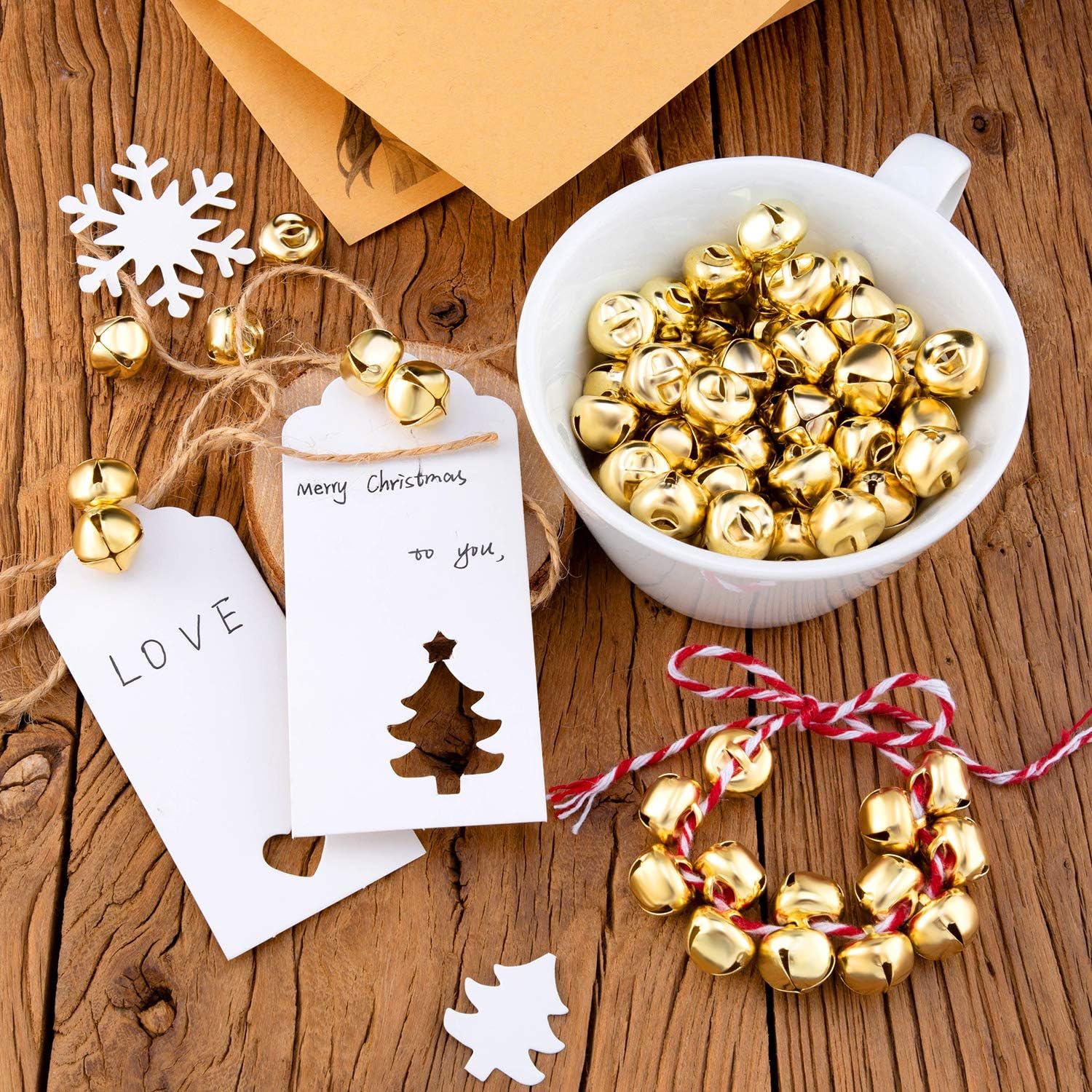 300 Piece Jingle Bells for Christmas Decoration
