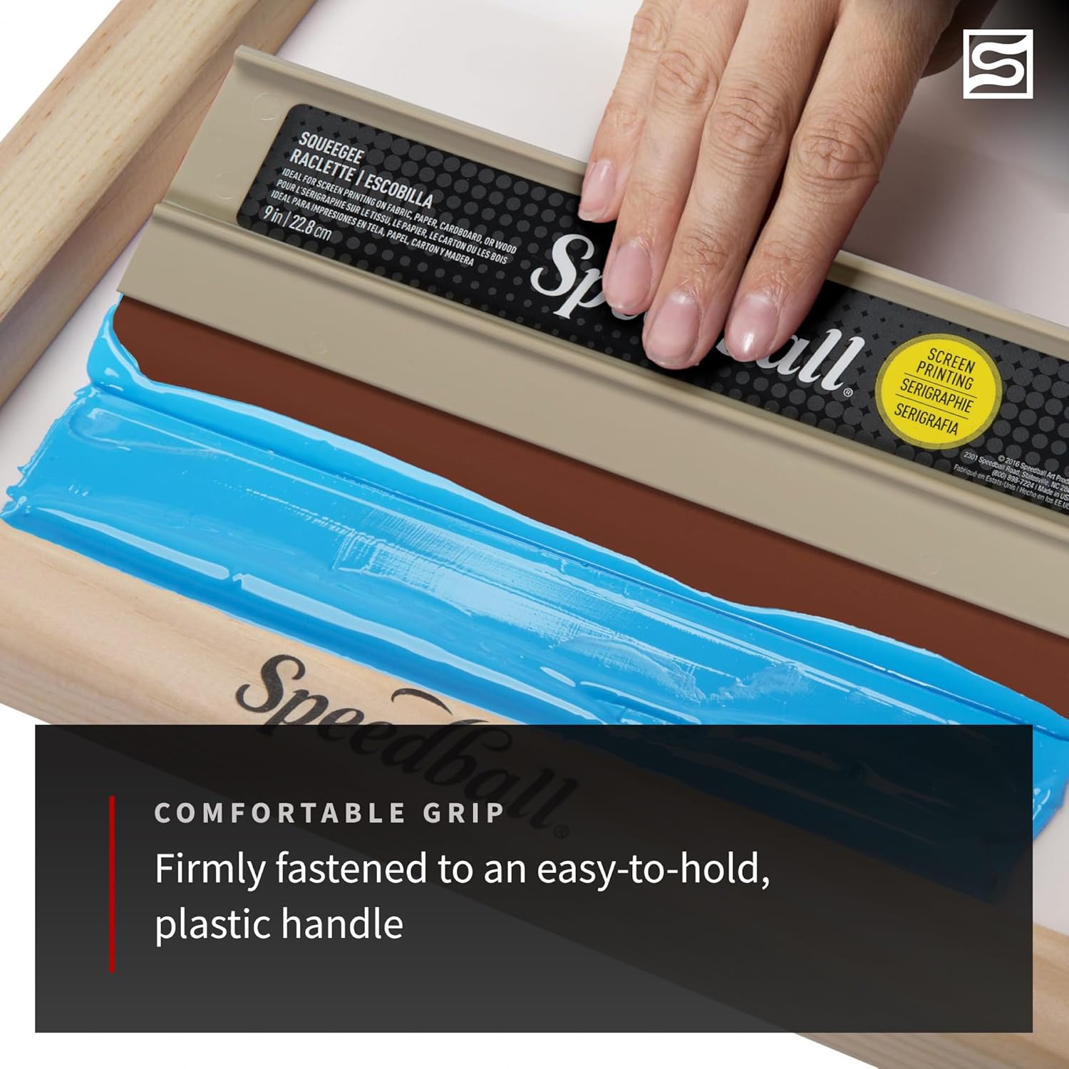 Speedball 9-Inch Fabric Squeegee for Silk Screen Printing