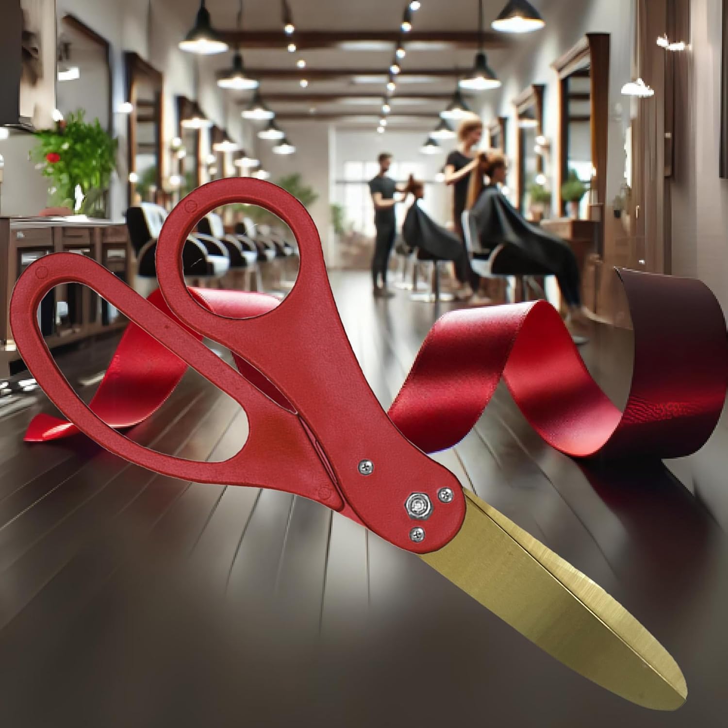 Red Ribbon Cutting Ceremony Kit with 20 Scissors