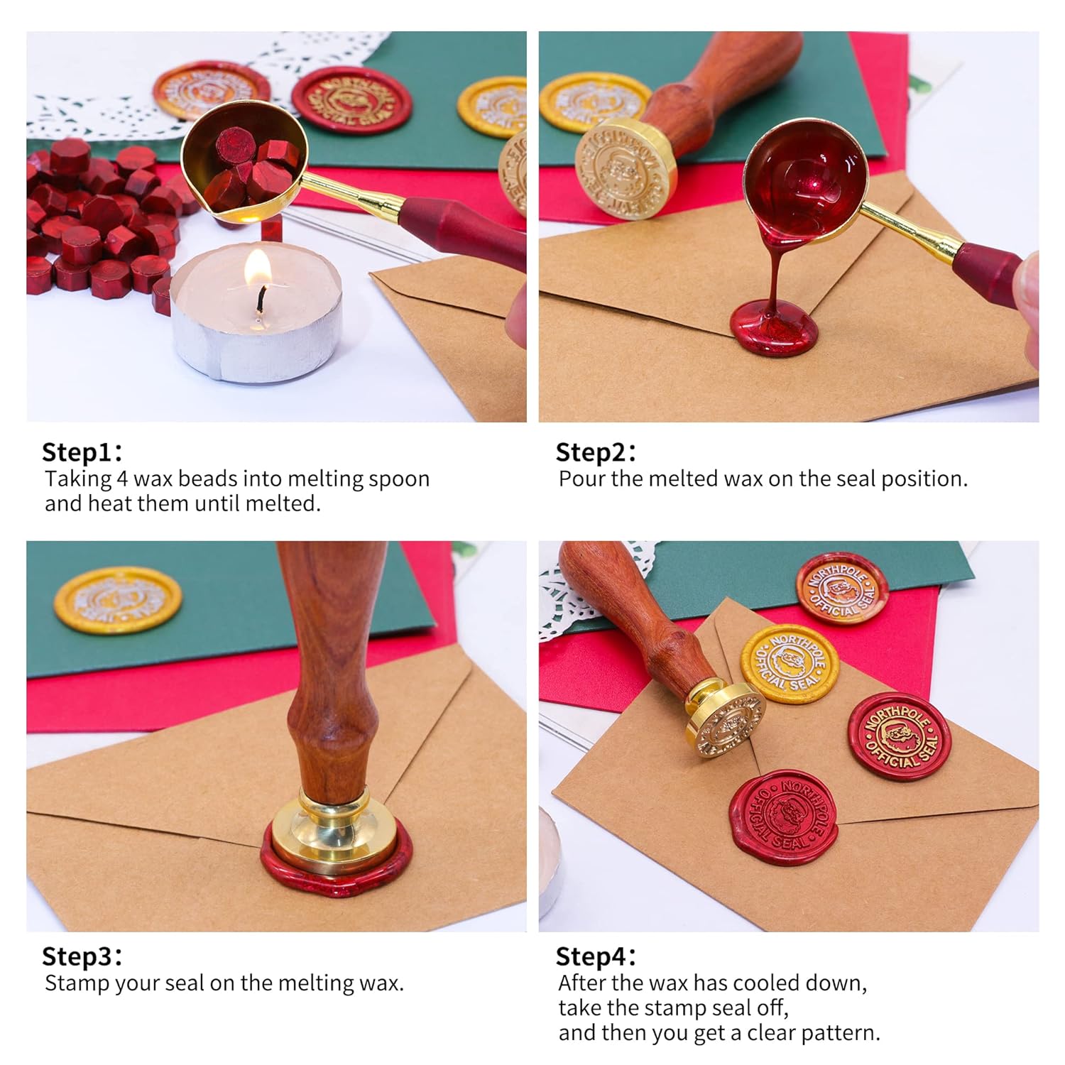 SWANGSA Santa Clause Northpole Wax Seal Stamp