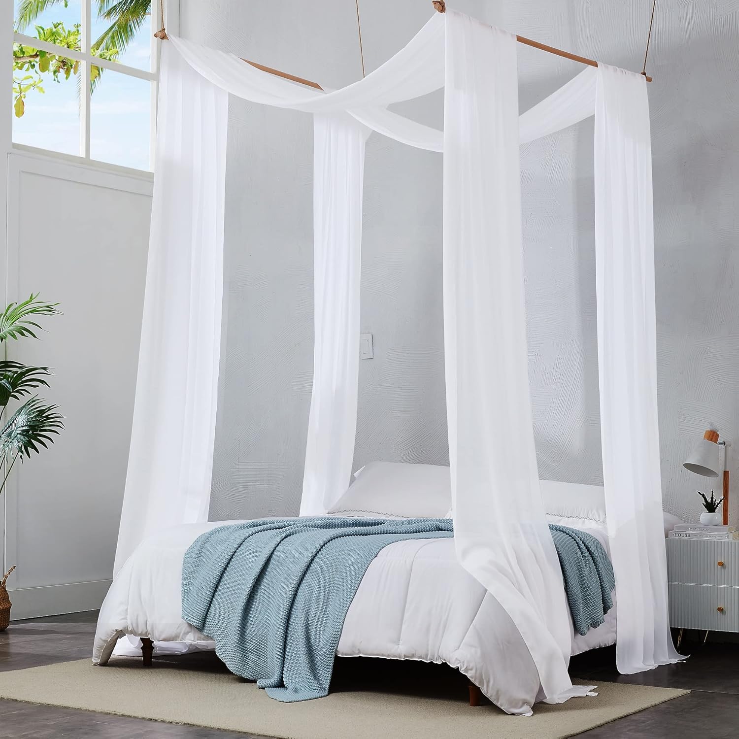 24 Feet White Chiffon Table Runner Fabric