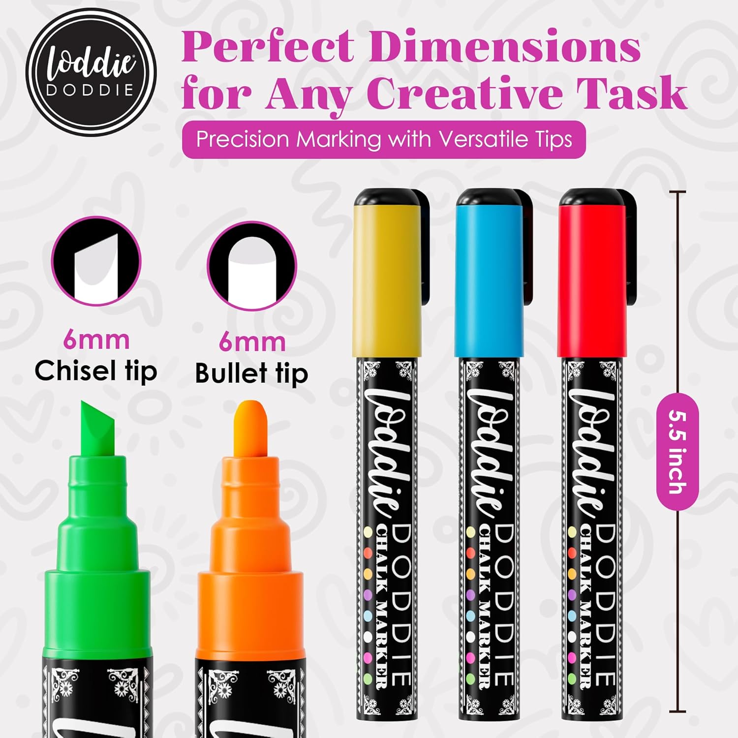 Loddie Doddie Liquid Chalk Markers 8 Pack