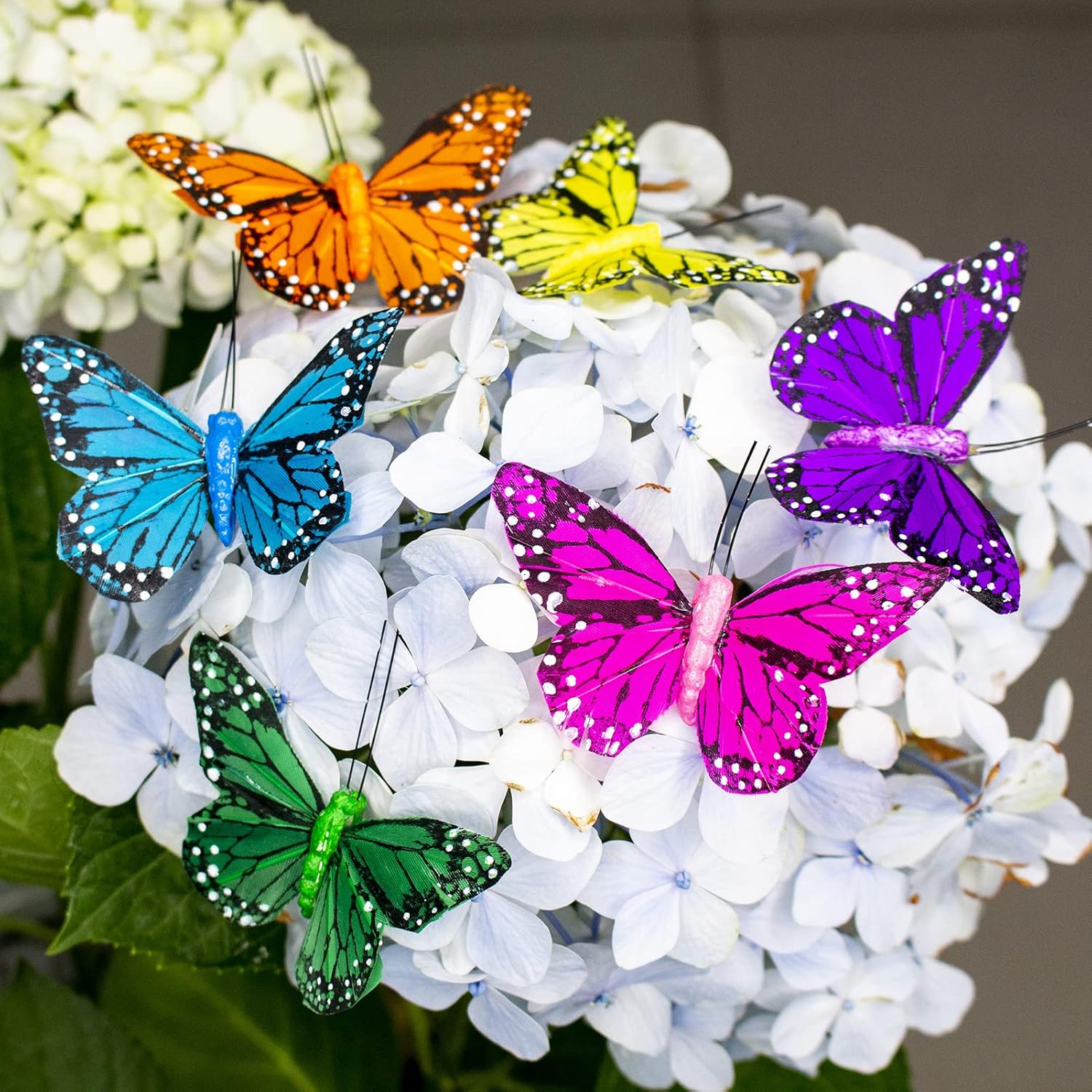 Berfutall Monarch Butterfly Decor Set of 12 with Wire