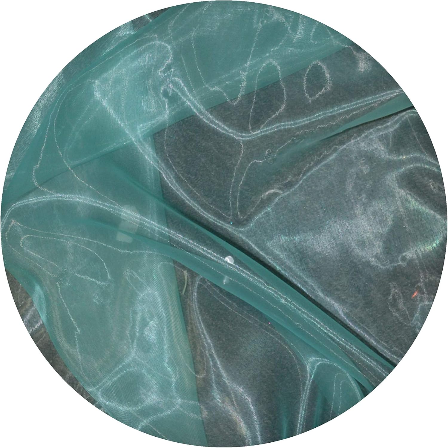 New Star Fabrics Aqua Sheer Organza - 10 Yards - Wedding DIY Use