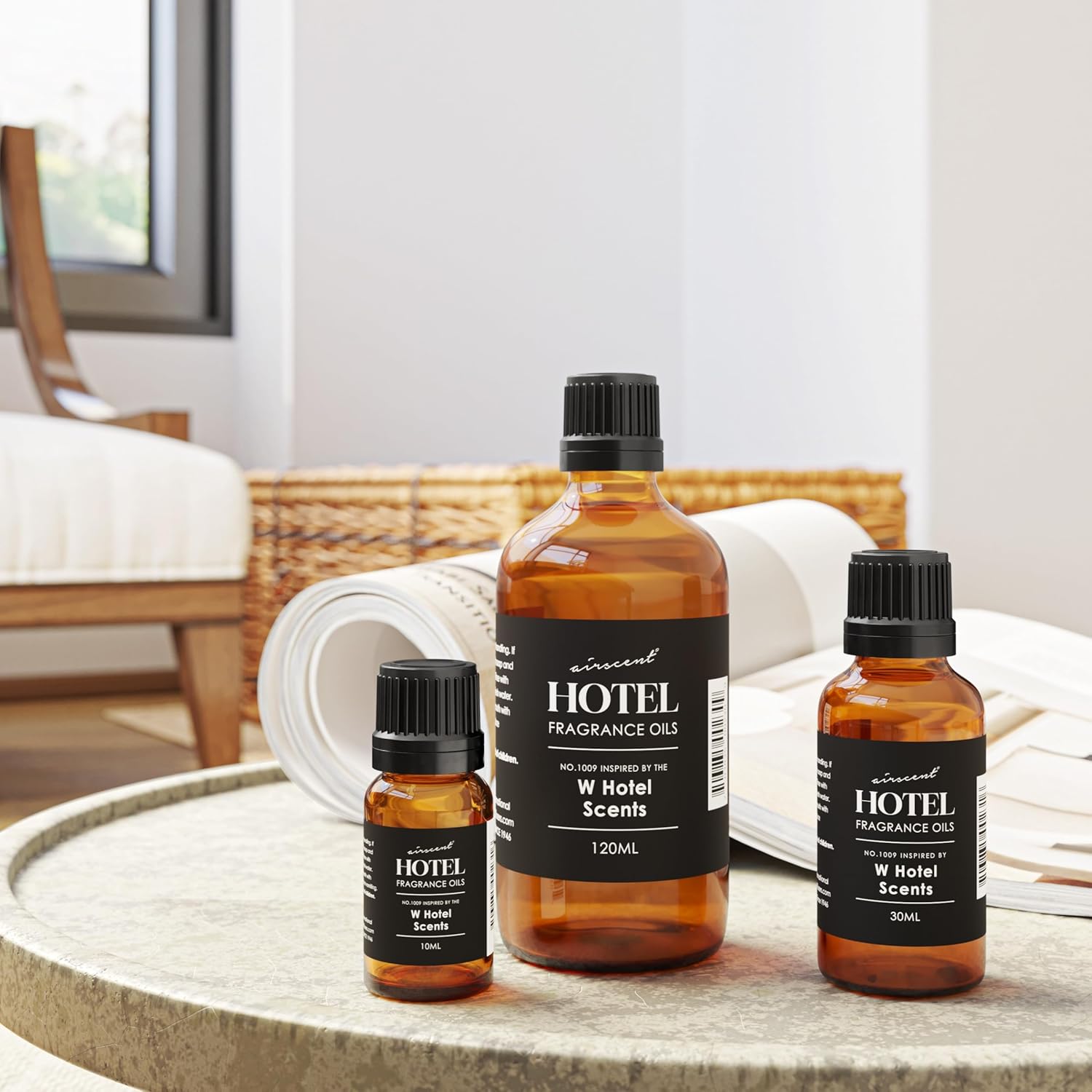 Air-Scent Hotel Diffuser Oil Inspired by The W - 10 mL Glass Bottle