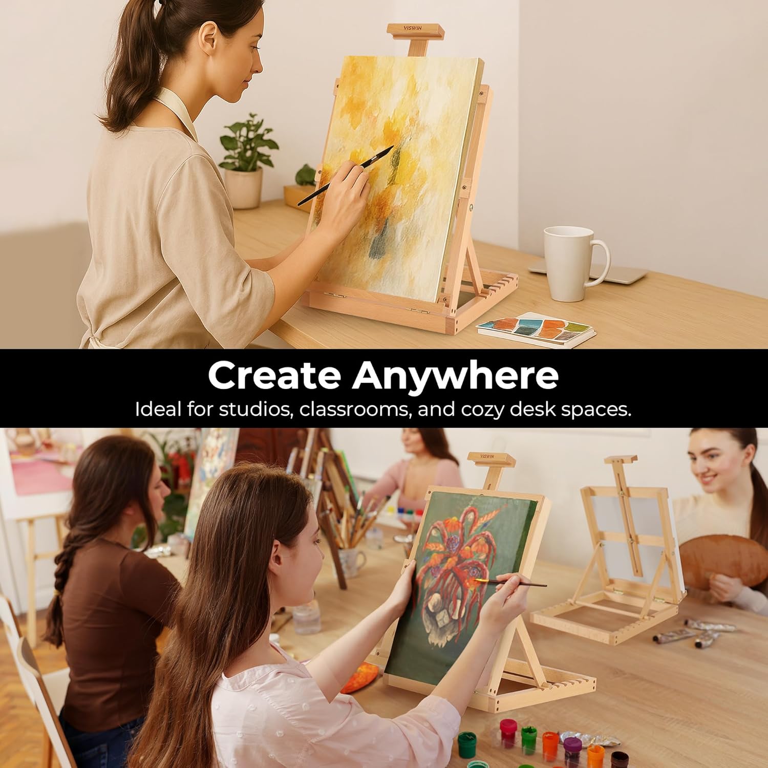 VISWIN Heavy Duty Table Top Easel for Painters