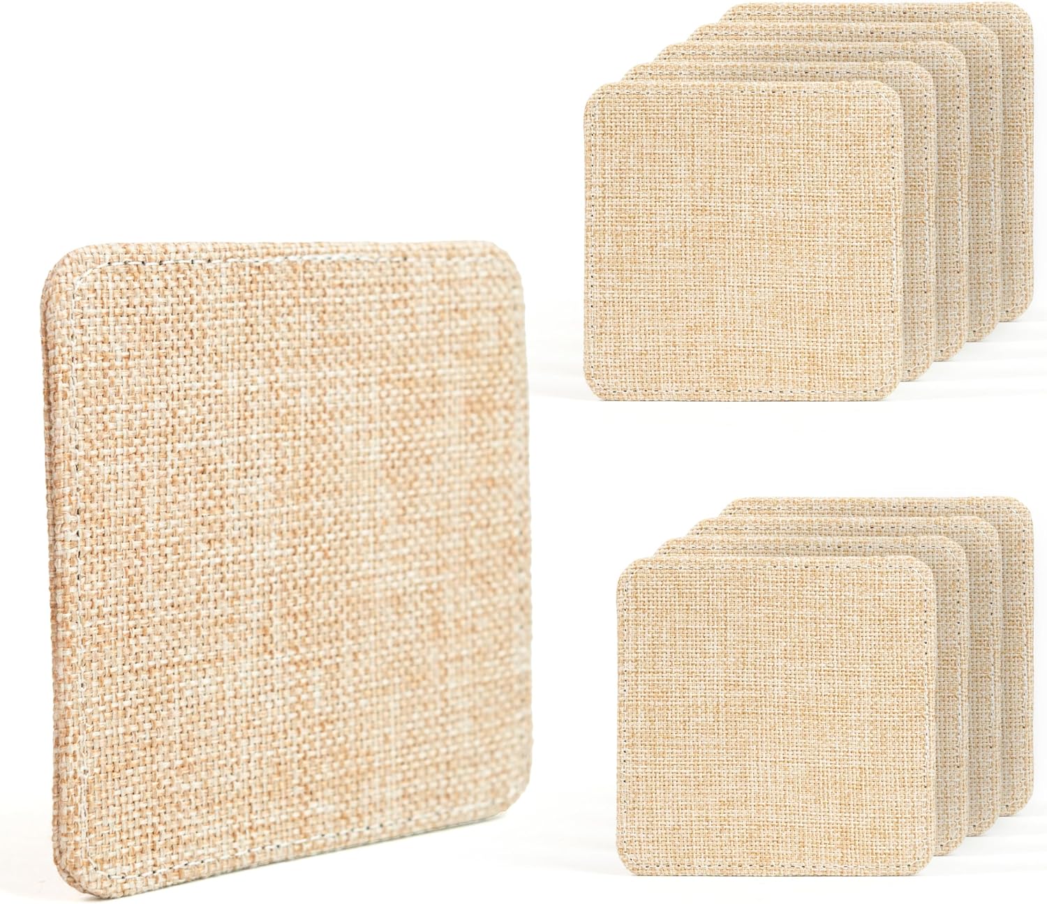 RYTOO Sublimation Coasters Bulk - Square 10 Pack