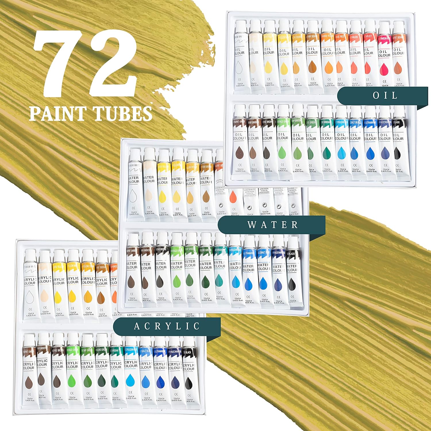 Modera Large Deluxe Artist Painting Set 139 Piece