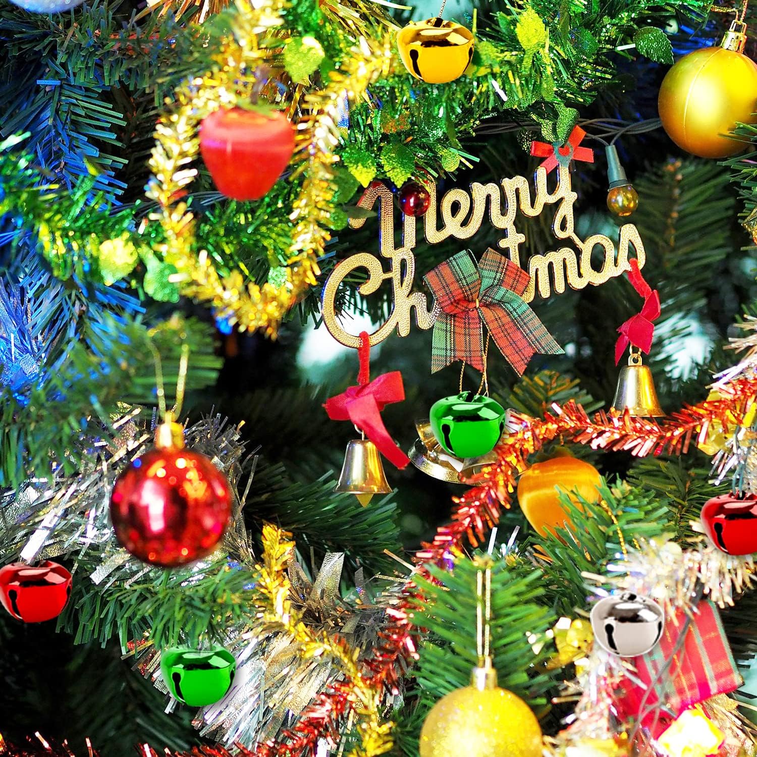 118 Inch Jingle Bells 40 Pack for Christmas Decor