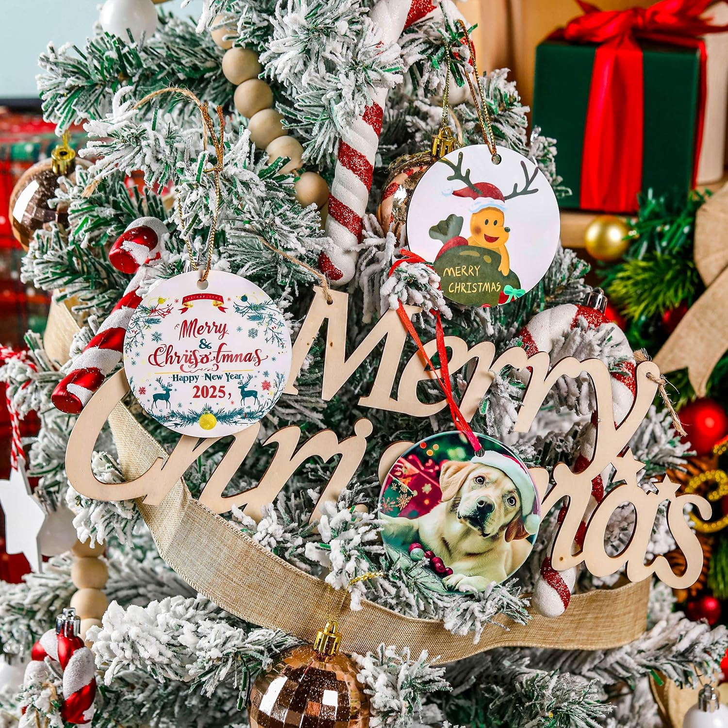 Joyclub 12PCS 3 Sublimation Ornament Blanks